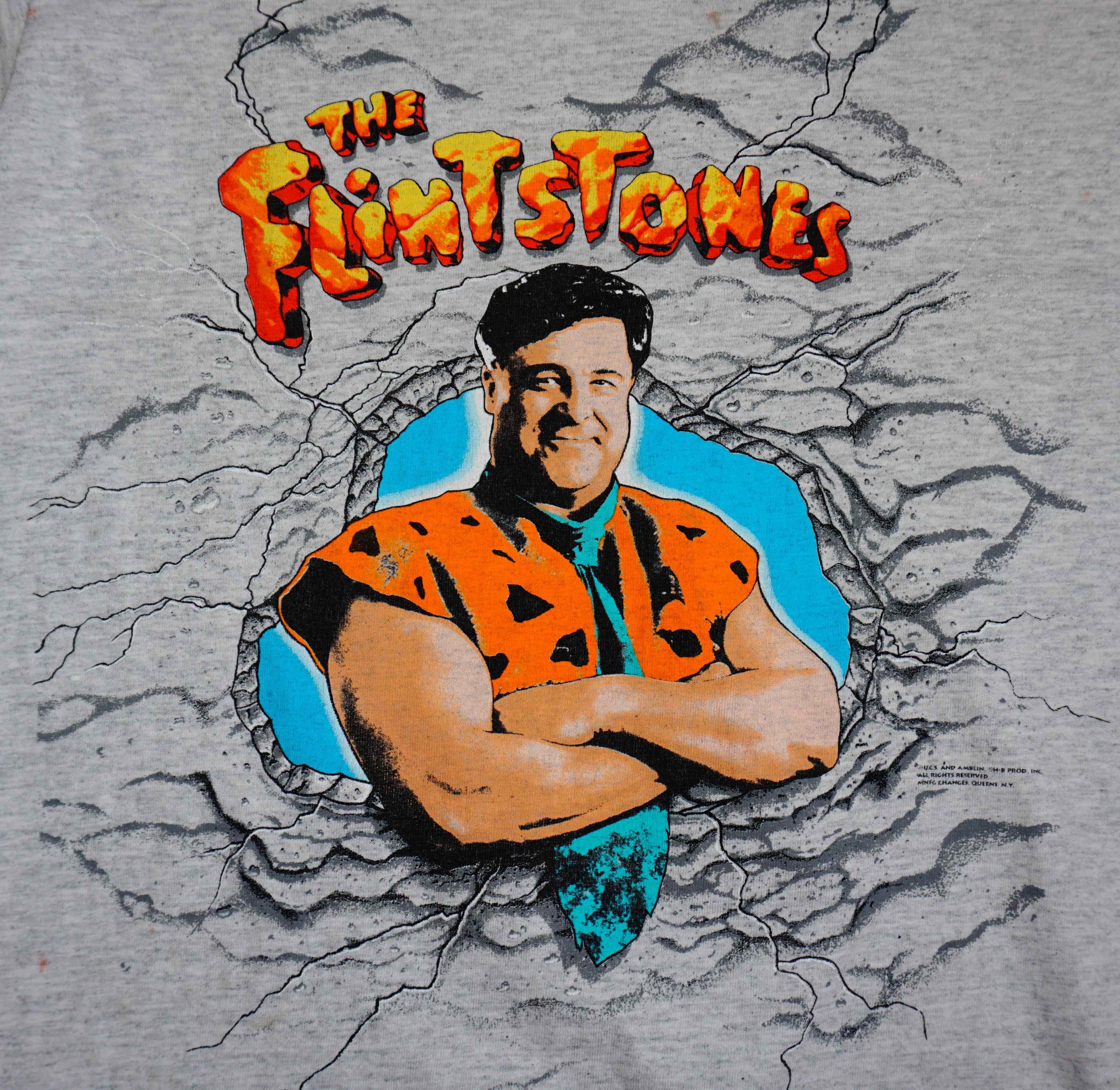 Vintage Flintstones 1994 Movie Full Print Tshirt John Goodman Size US S / EU 44-46 / 1 - 4 Thumbnail