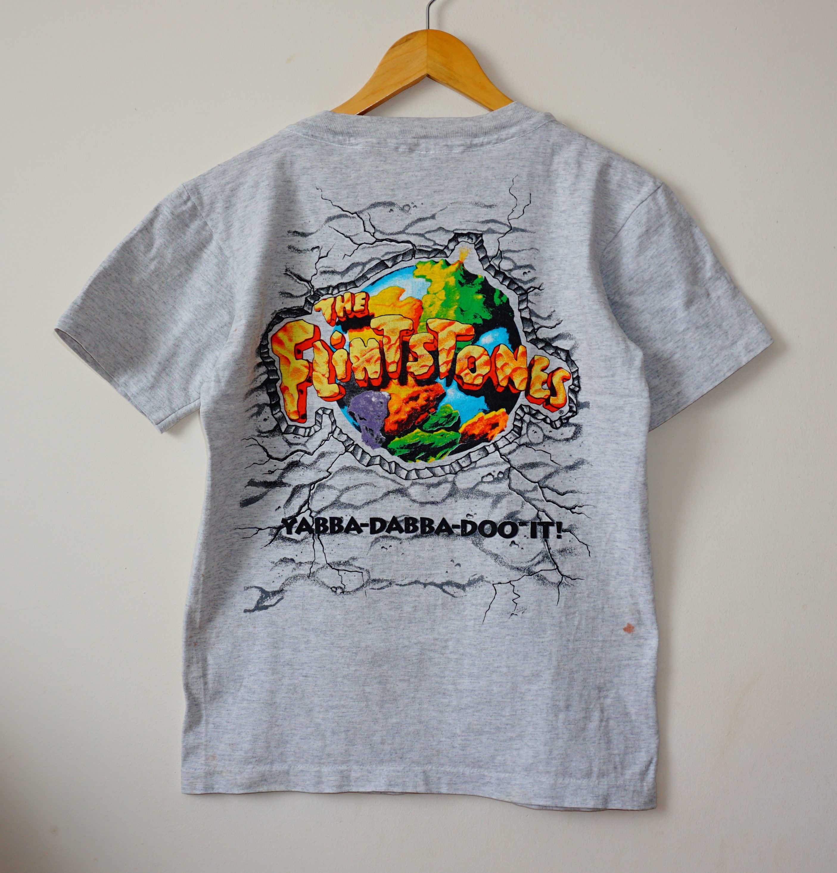 Vintage Flintstones 1994 Movie Full Print Tshirt John Goodman Size US S / EU 44-46 / 1 - 2 Thumbnail