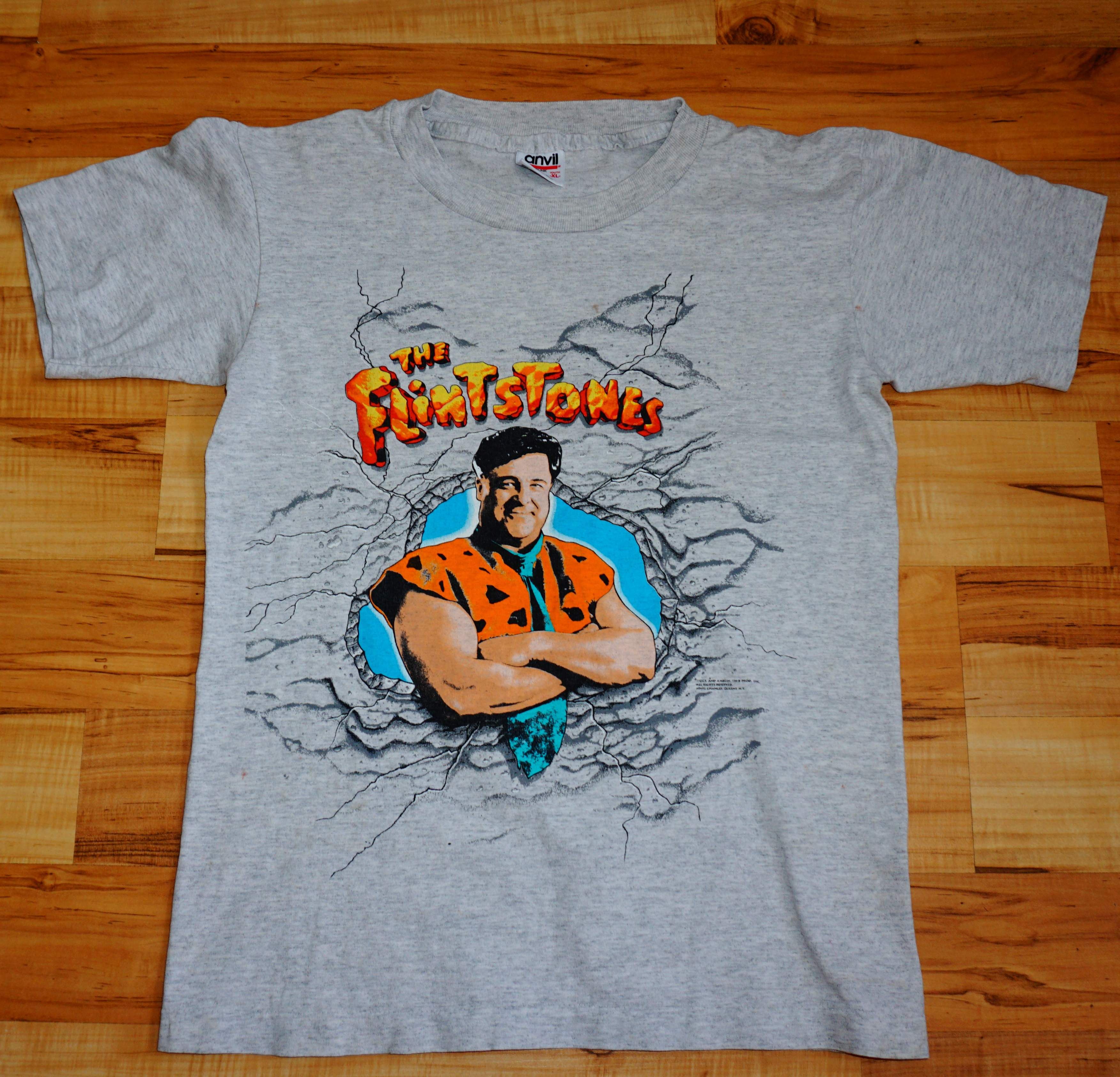 Vintage Flintstones 1994 Movie Full Print Tshirt John Goodman Size US S / EU 44-46 / 1 - 3 Thumbnail
