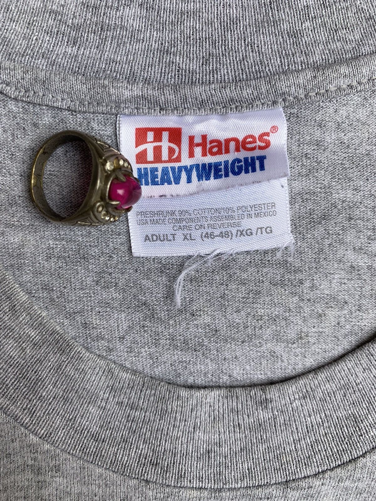 Hanes Vintage 90’s Hanes Heavyweight tee Made in mexico Size US XL / EU 56 / 4 - 3 Thumbnail