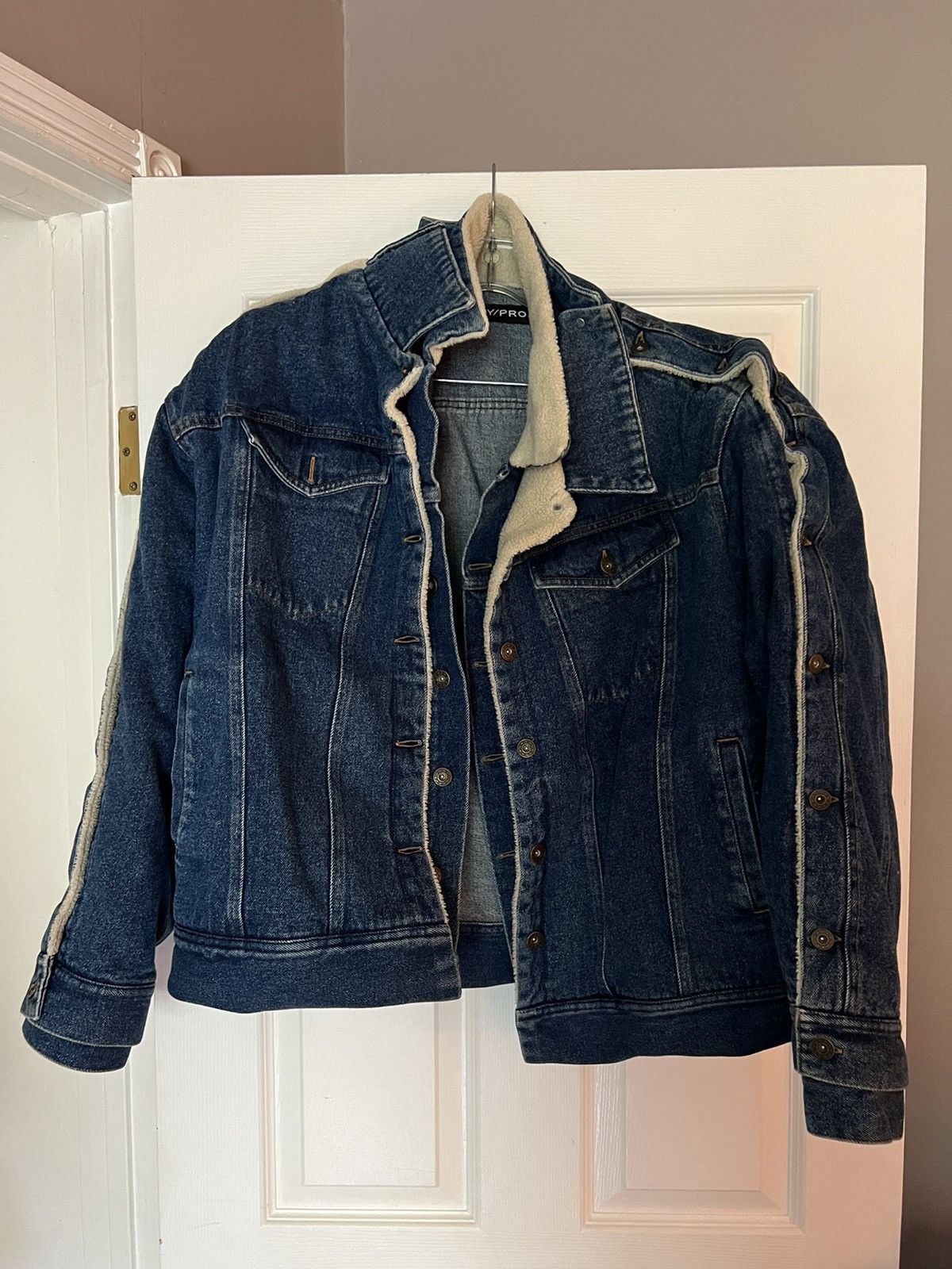 Y/Project Denim Jacket with sherpa lining | Grailed