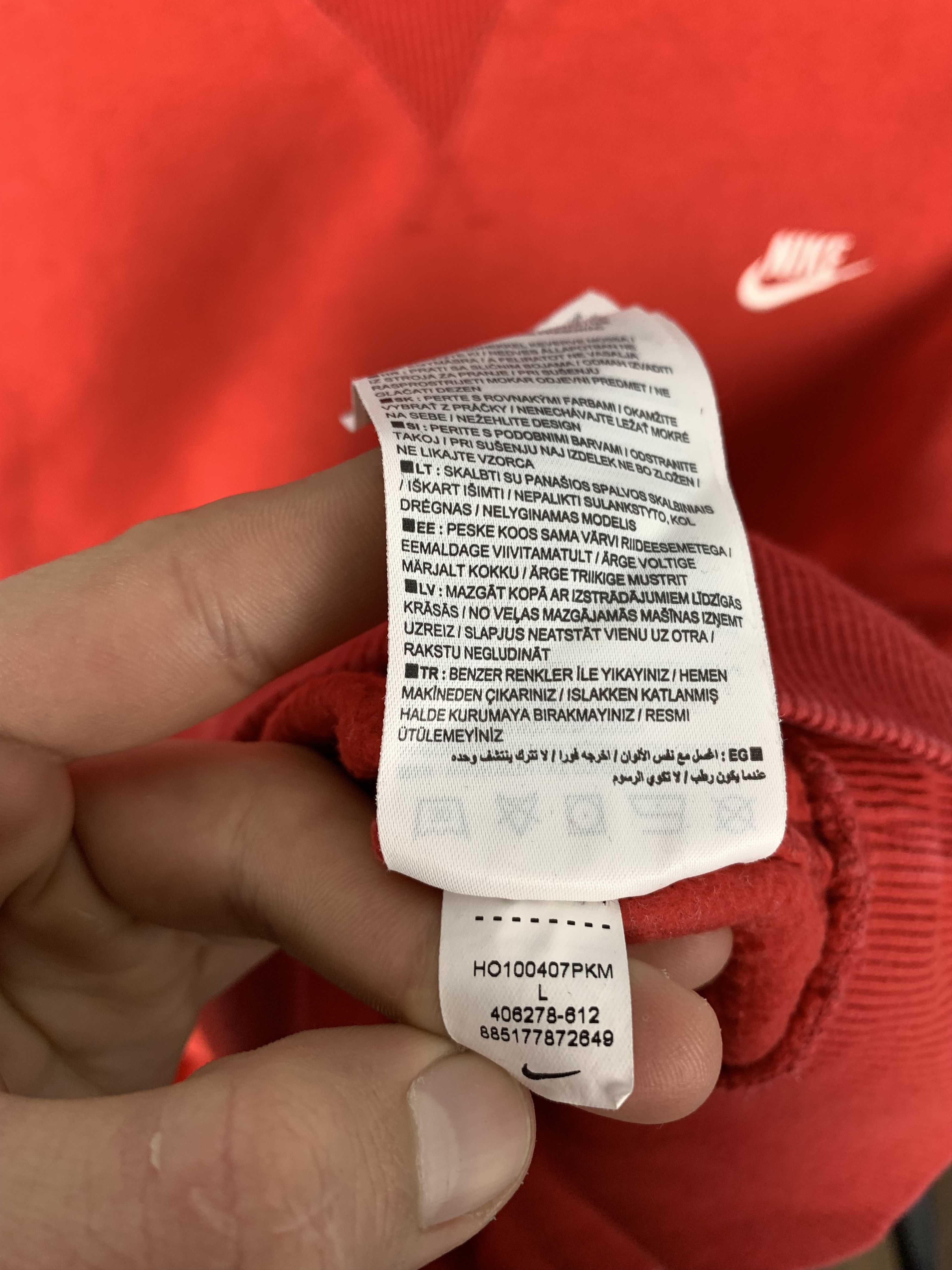 Nike Nike Vintage Mens Sweatshirt Y2K Size US L / EU 52-54 / 3 - 5 Thumbnail