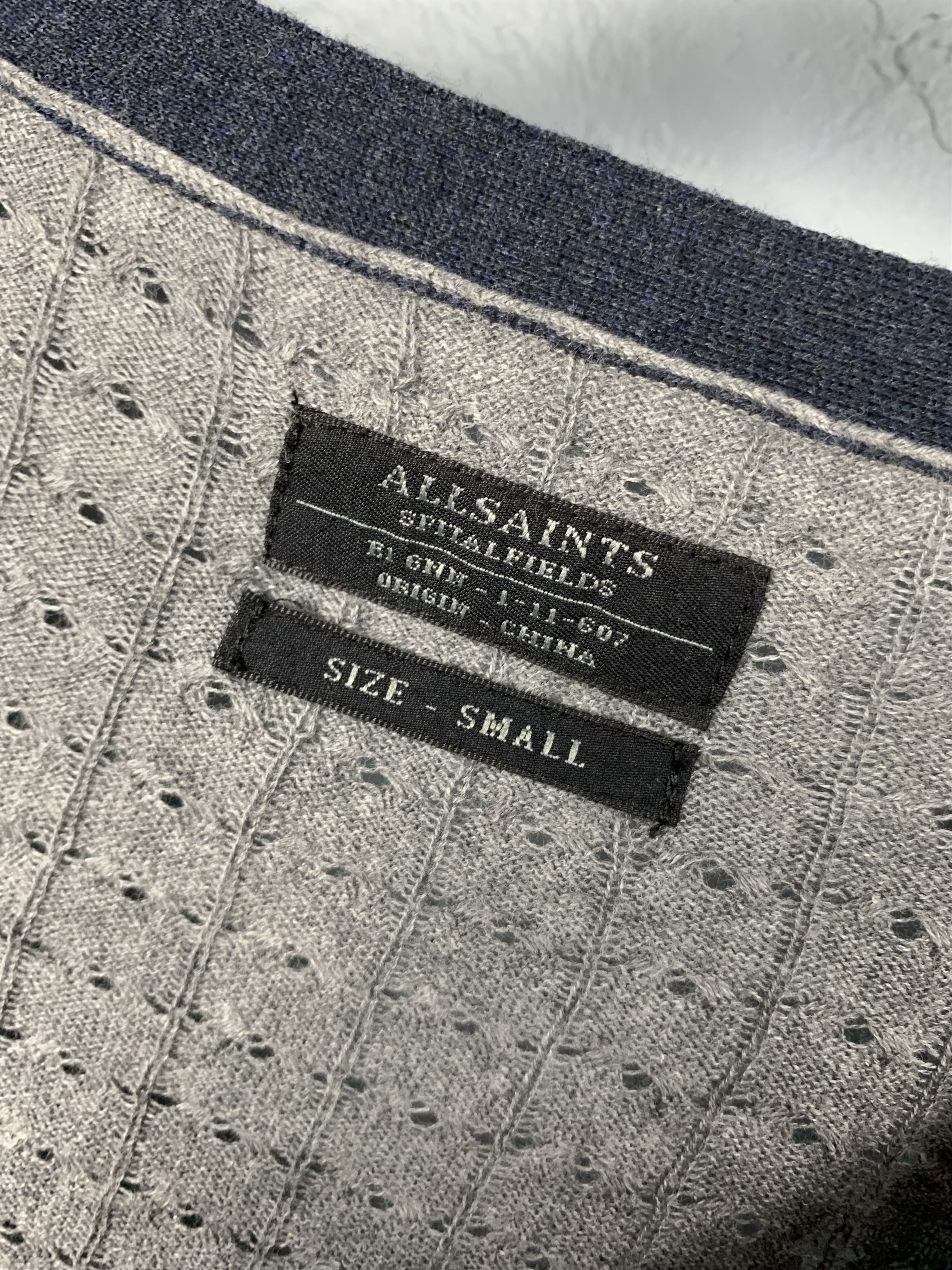Allsaints Allsaints Kraken Vintage Mens Knit Cardigan Size US S / EU 44-46 / 1 - 3 Thumbnail