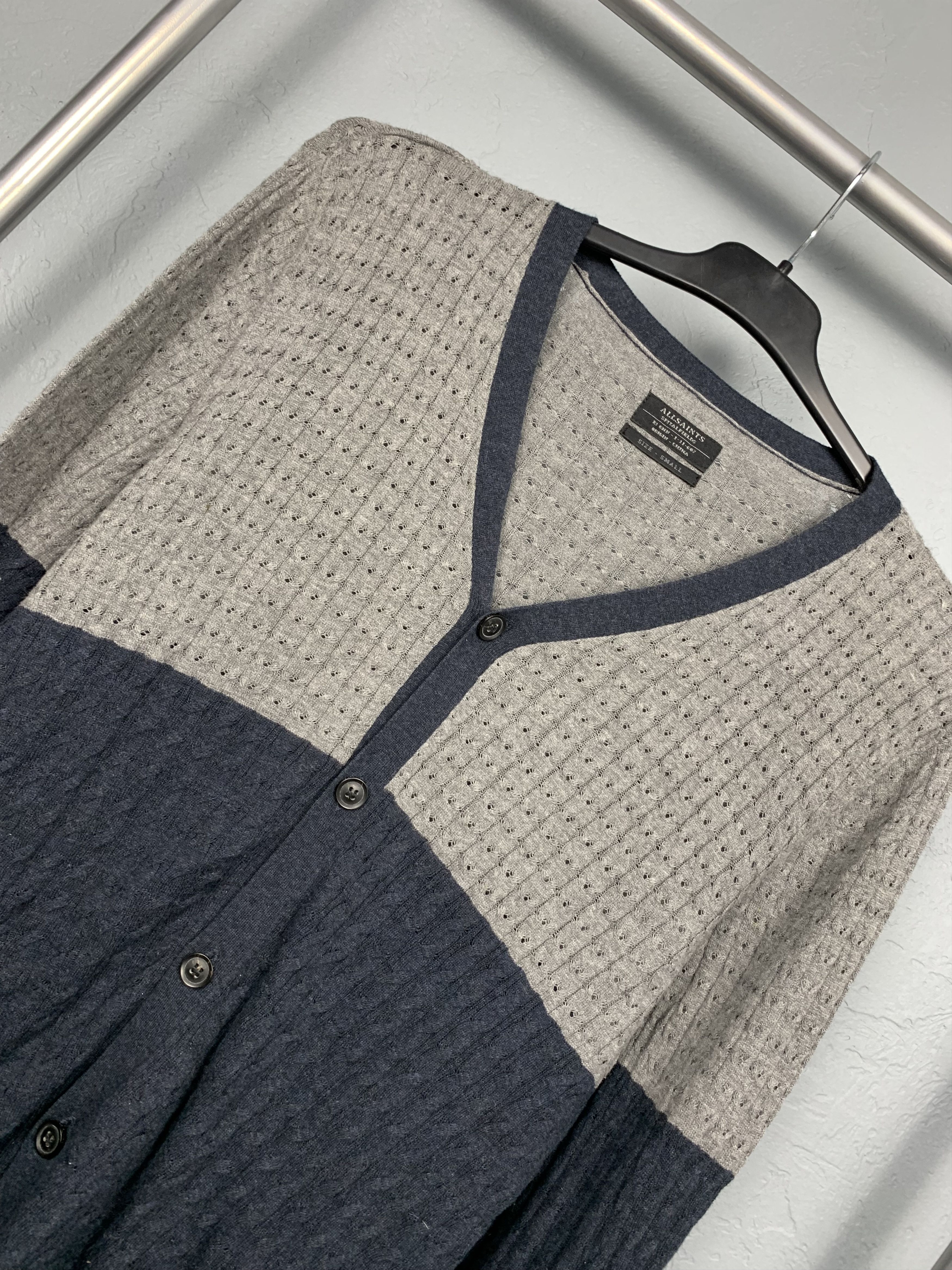 Allsaints Allsaints Kraken Vintage Mens Knit Cardigan Size US S / EU 44-46 / 1 - 2 Thumbnail
