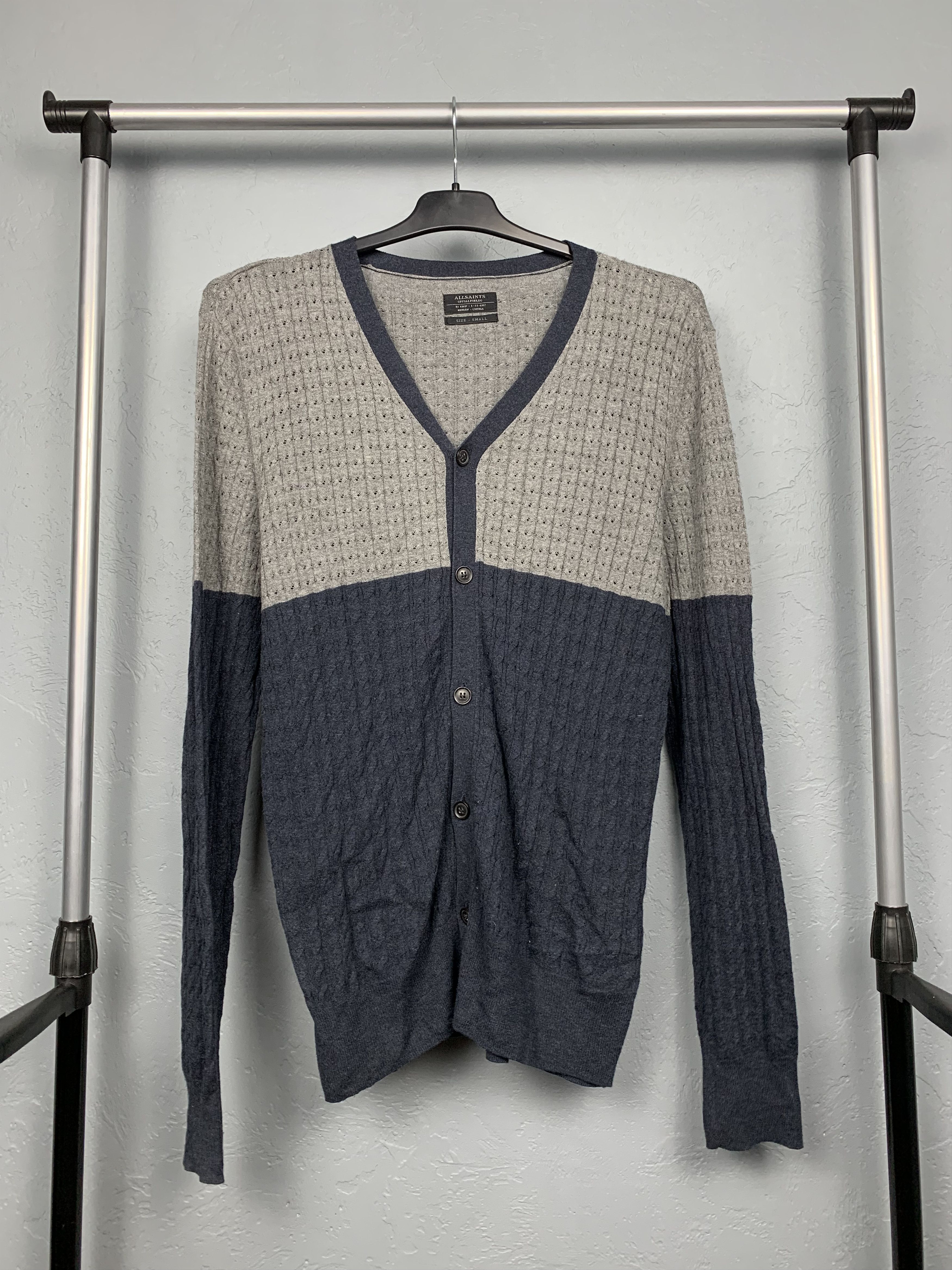 Allsaints Allsaints Kraken Vintage Mens Knit Cardigan Size US S / EU 44-46 / 1 - 1 Thumbnail