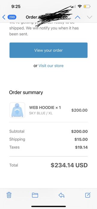 Young Thug Sp5der light blue hoodie | Grailed