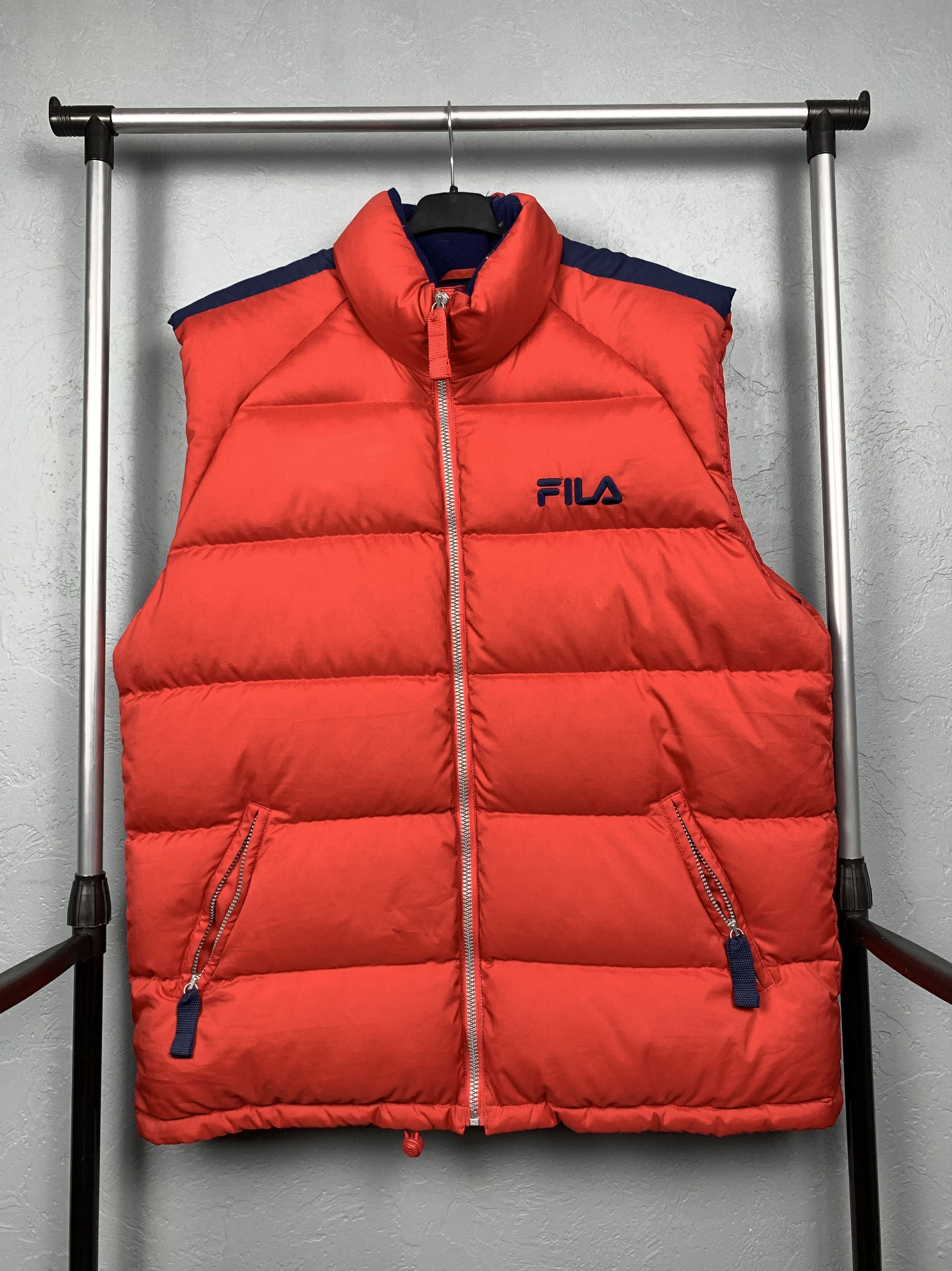 Fila Vintage Fila Mens Puffer Goose Down Vest Size US XL / EU 56 / 4 - 1 Thumbnail