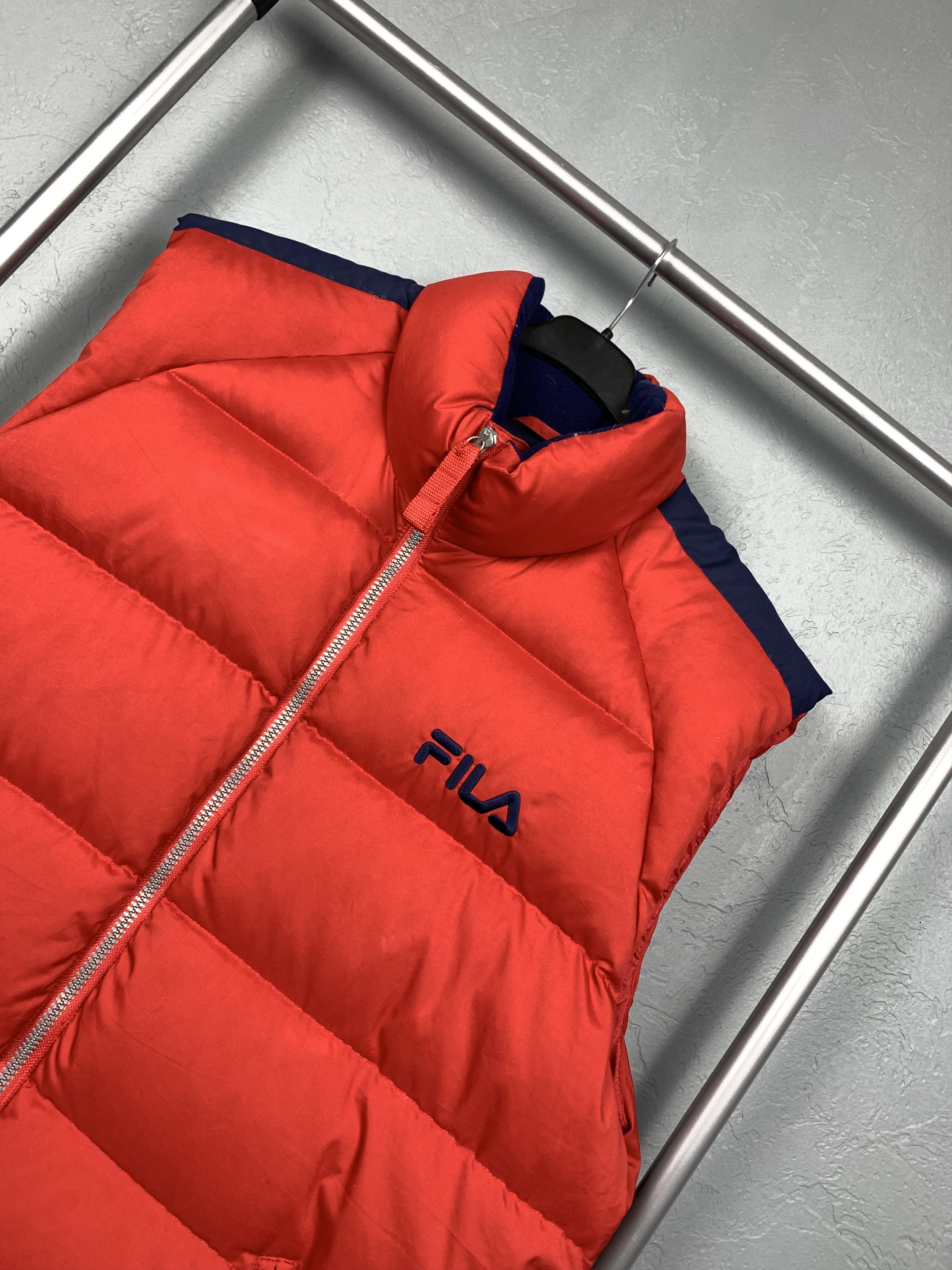 Fila Vintage Fila Mens Puffer Goose Down Vest Size US XL / EU 56 / 4 - 2 Thumbnail
