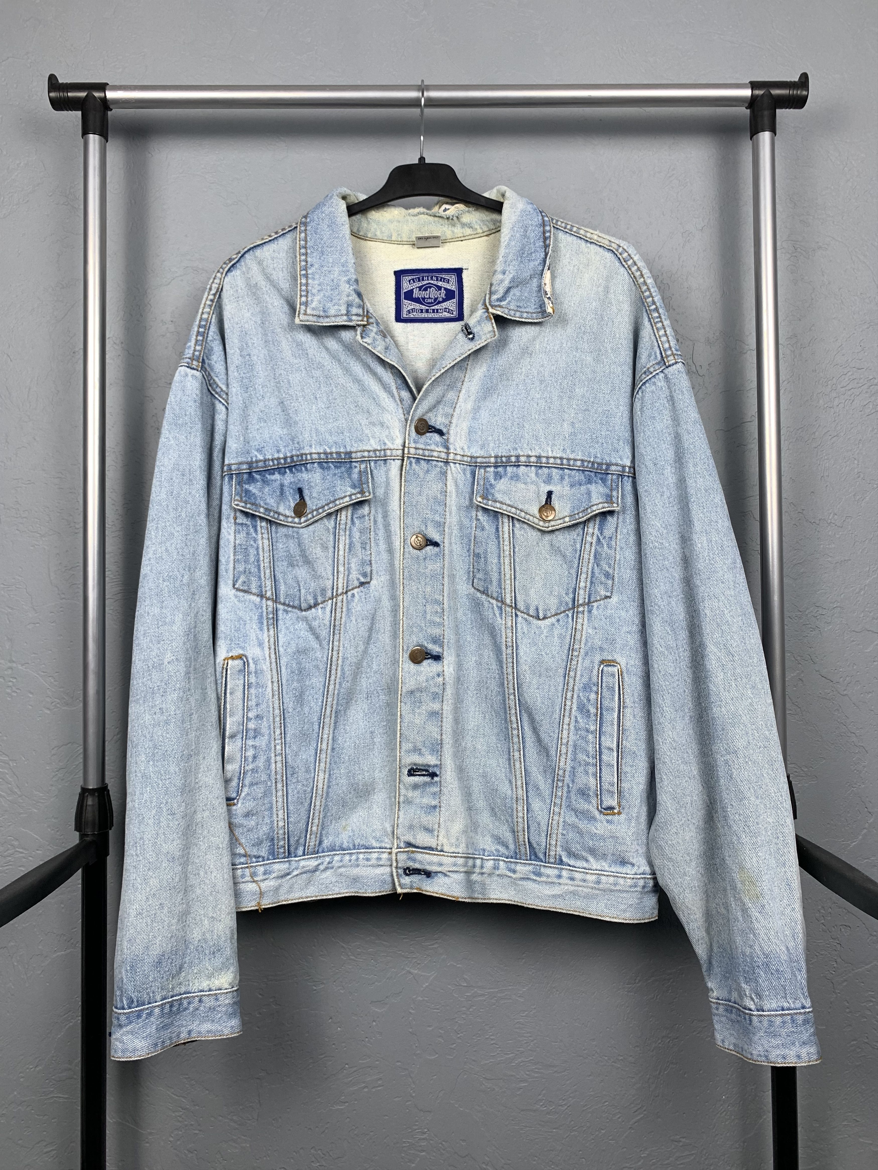 Hard Rock Cafe Hard Rock Cafe Orlando Vintage Denim Jacket Size US XL / EU 56 / 4 - 3 Thumbnail