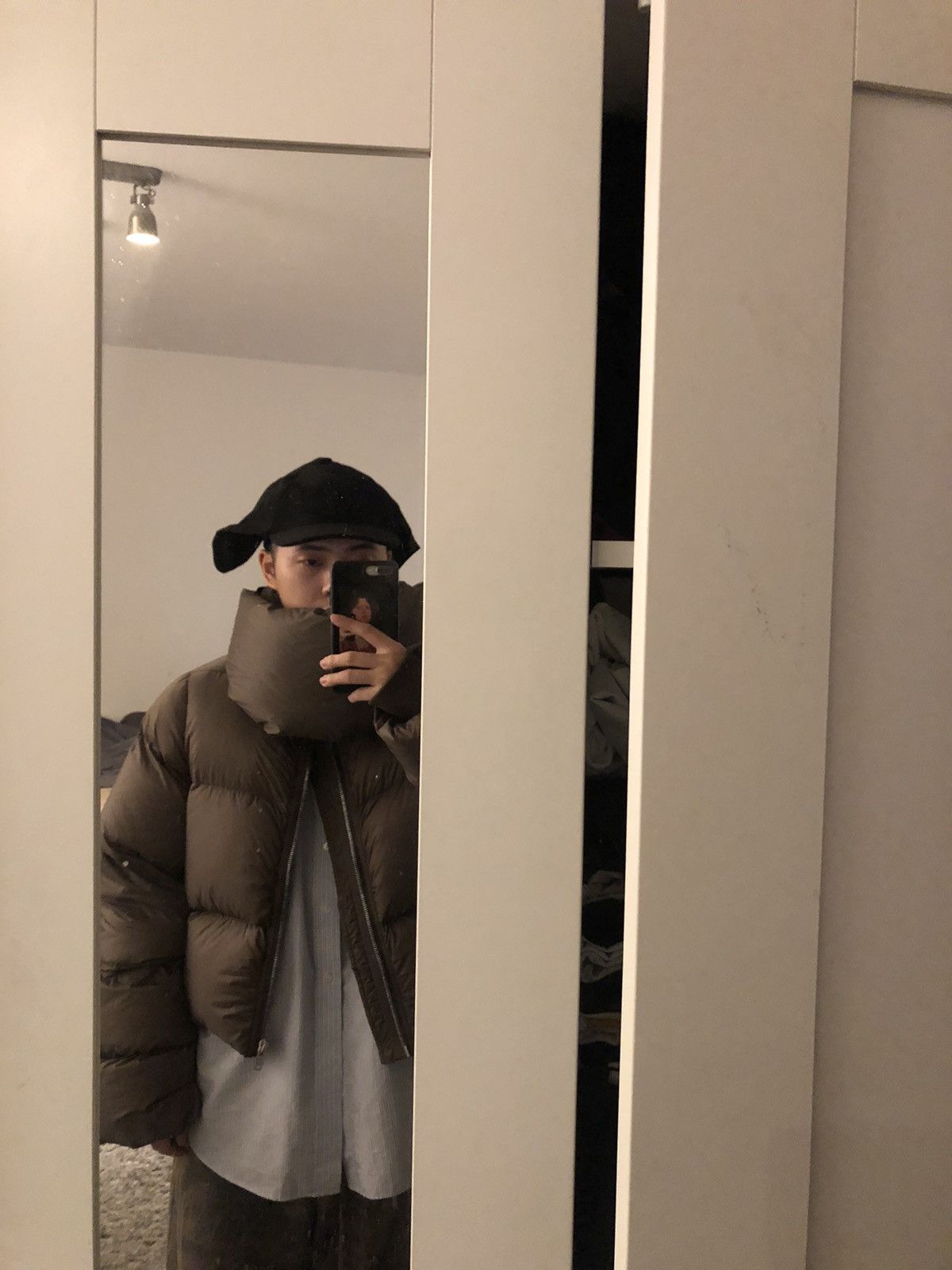 Rick Owens Rick Owens funnel neck puffer FW22 Strobe | Grailed