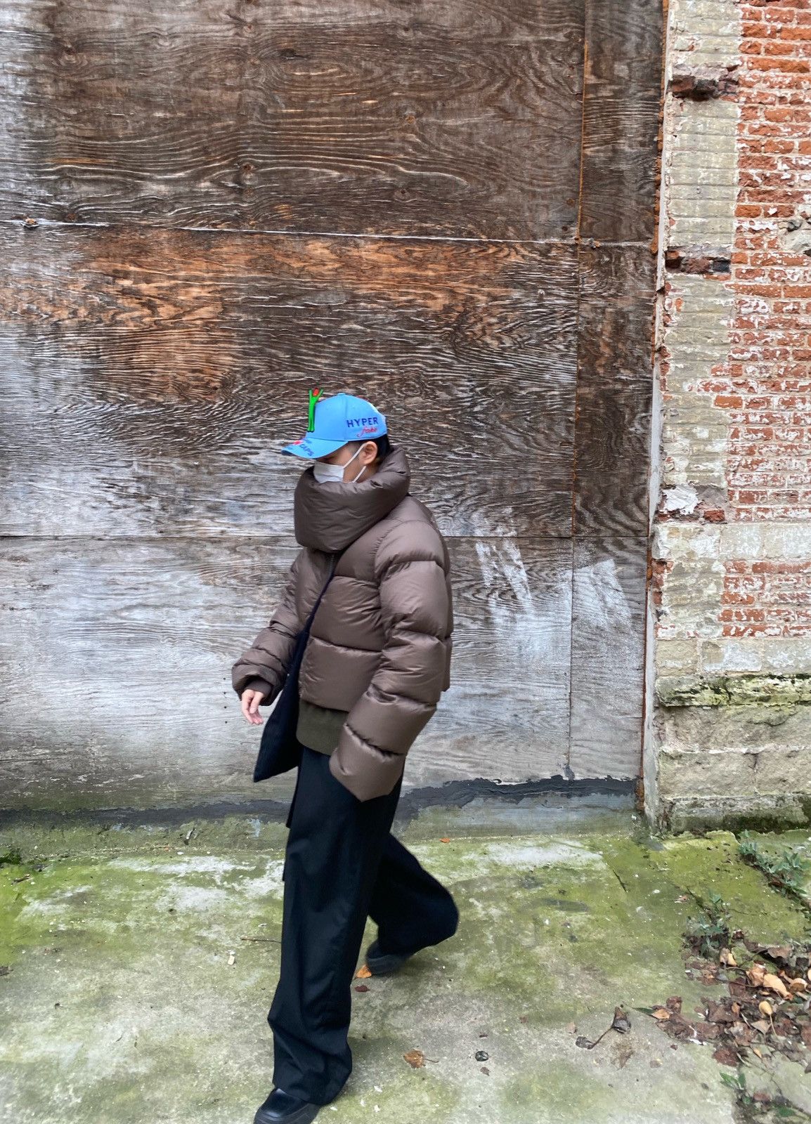 Rick Owens funnel neck puffer FW22 Strobe