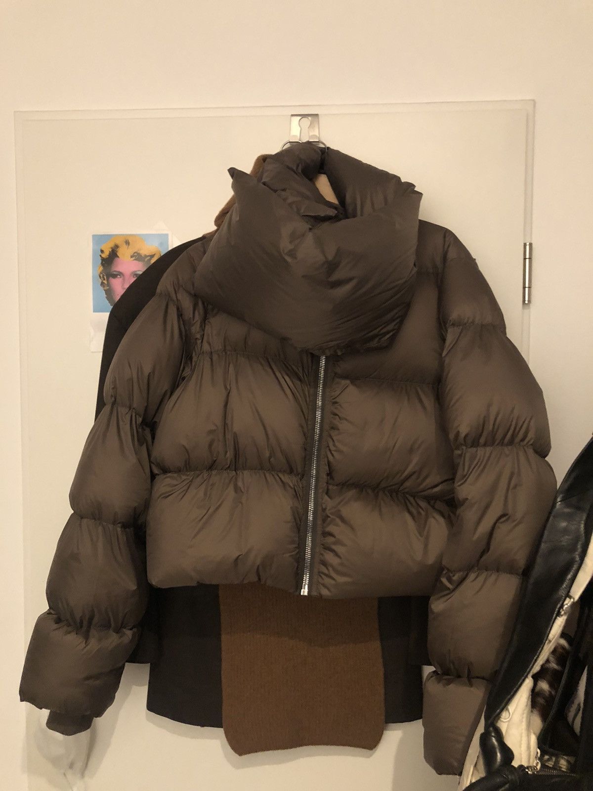 Rick Owens funnel neck puffer FW22 Strobe