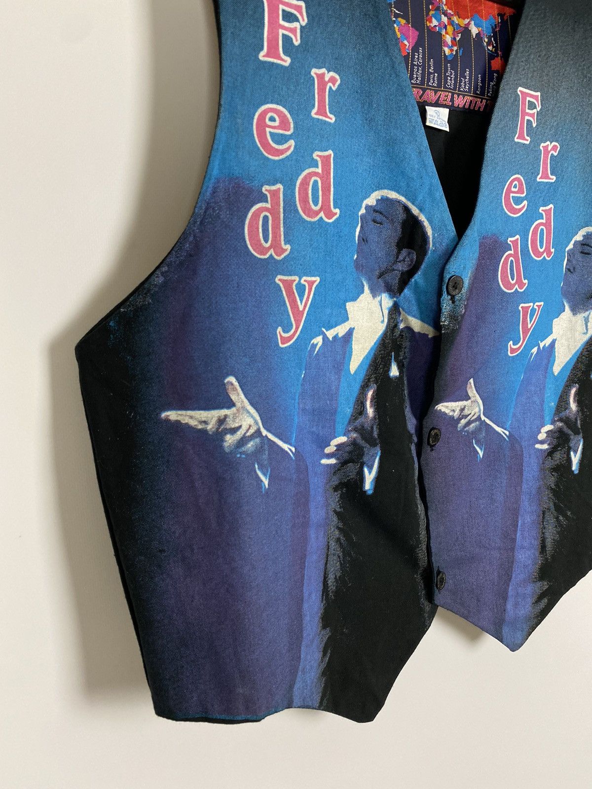 Band Tees 80’s Vintage Turbogadget Freddy Mercury Over Print Vest Size US XL / EU 56 / 4 - 4 Thumbnail