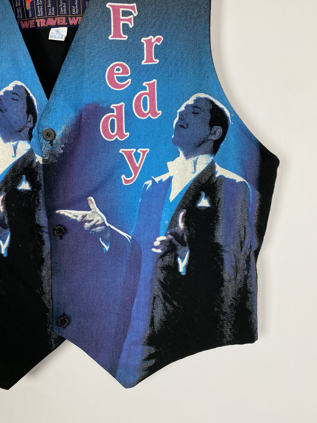 Band Tees 80’s Vintage Turbogadget Freddy Mercury Over Print Vest Size US XL / EU 56 / 4 - 3 Thumbnail
