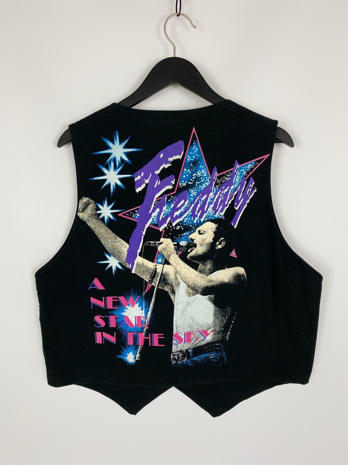 Band Tees 80’s Vintage Turbogadget Freddy Mercury Over Print Vest Size US XL / EU 56 / 4 - 7 Thumbnail