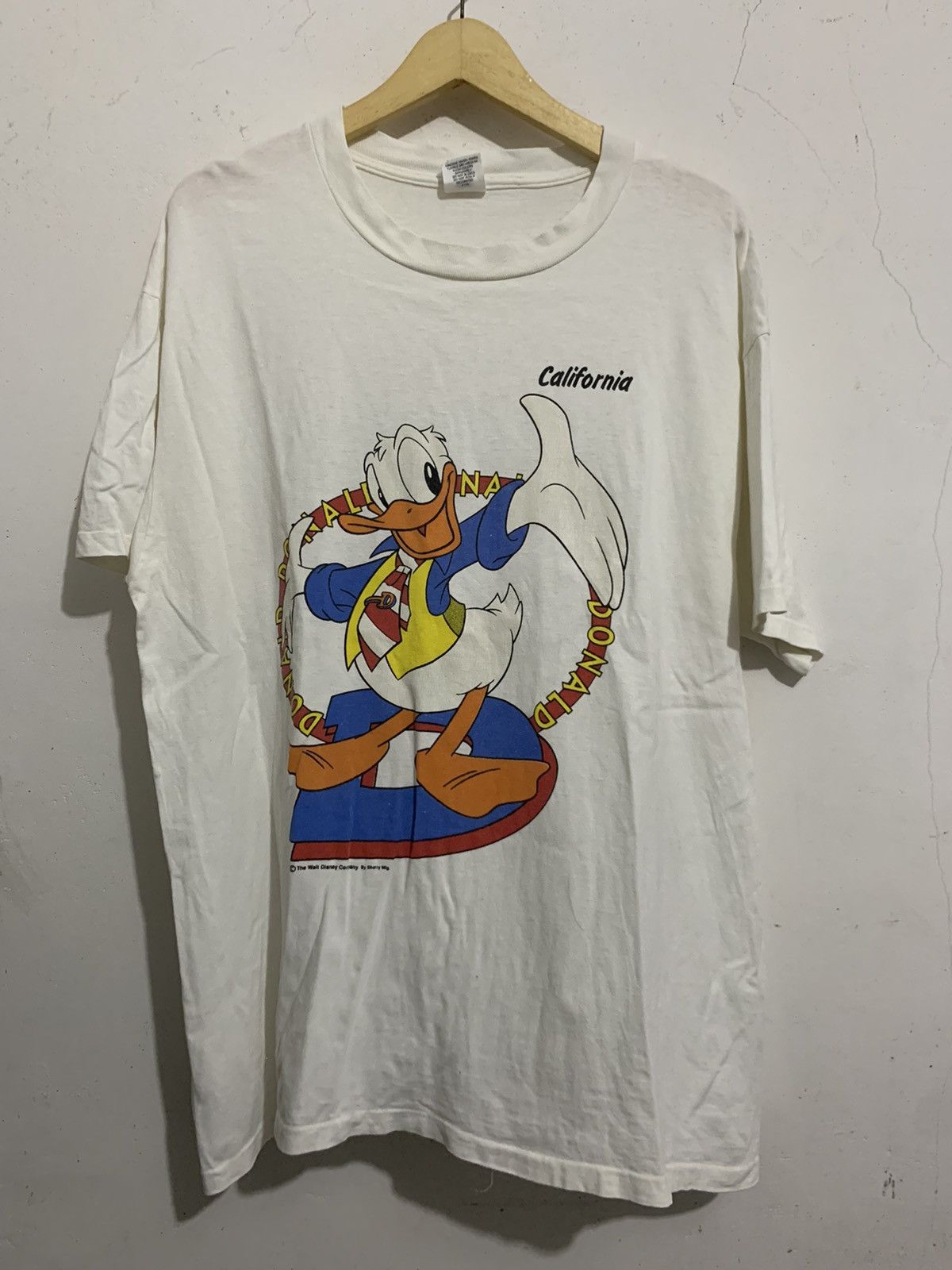 Vintage donal duck 90s tee