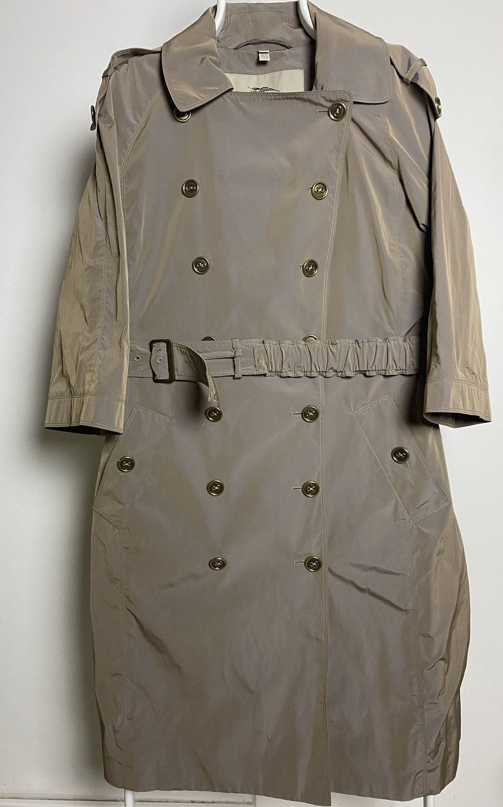 Burberry × Designer × Vintage Burberry coat double-breasted beige Size XL / US 12-14 / IT 48-50 - 1 Thumbnail