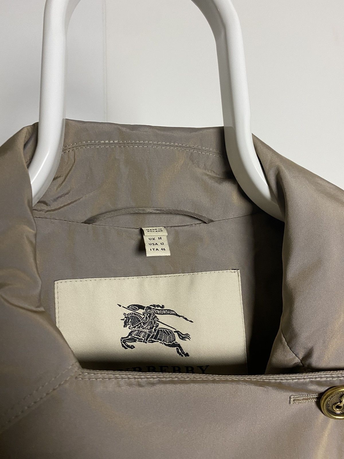 Burberry × Designer × Vintage Burberry coat double-breasted beige Size XL / US 12-14 / IT 48-50 - 2 Thumbnail