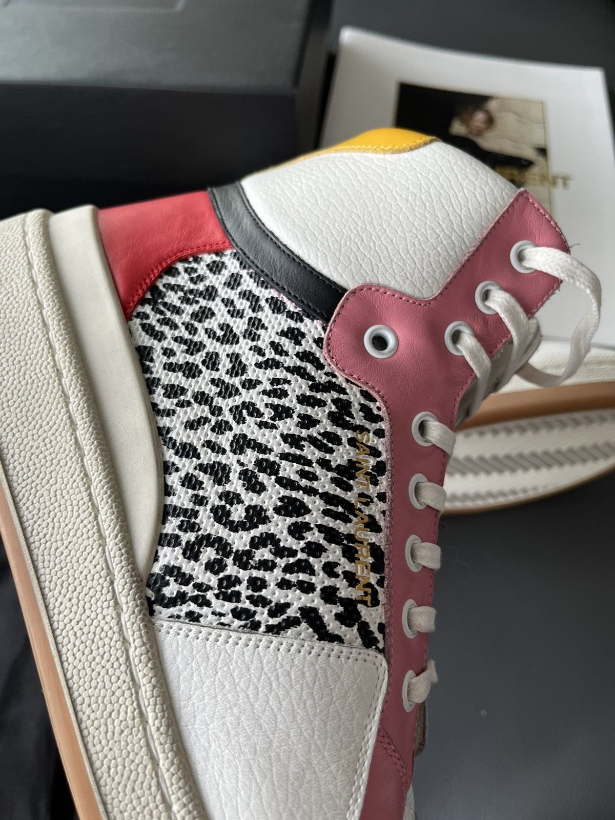 Hedi Slimane × Saint Laurent Paris × Yves Saint Laurent Rare Super Runway Limited Edition Leopard Leather Sneaker Size US 10 / EU 43 - 18 Thumbnail