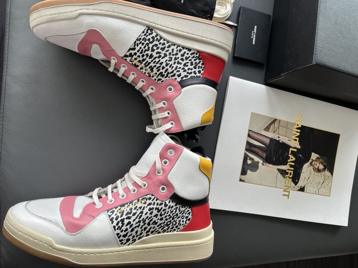 Hedi Slimane × Saint Laurent Paris × Yves Saint Laurent Rare Super Runway Limited Edition Leopard Leather Sneaker Size US 10 / EU 43 - 4 Thumbnail
