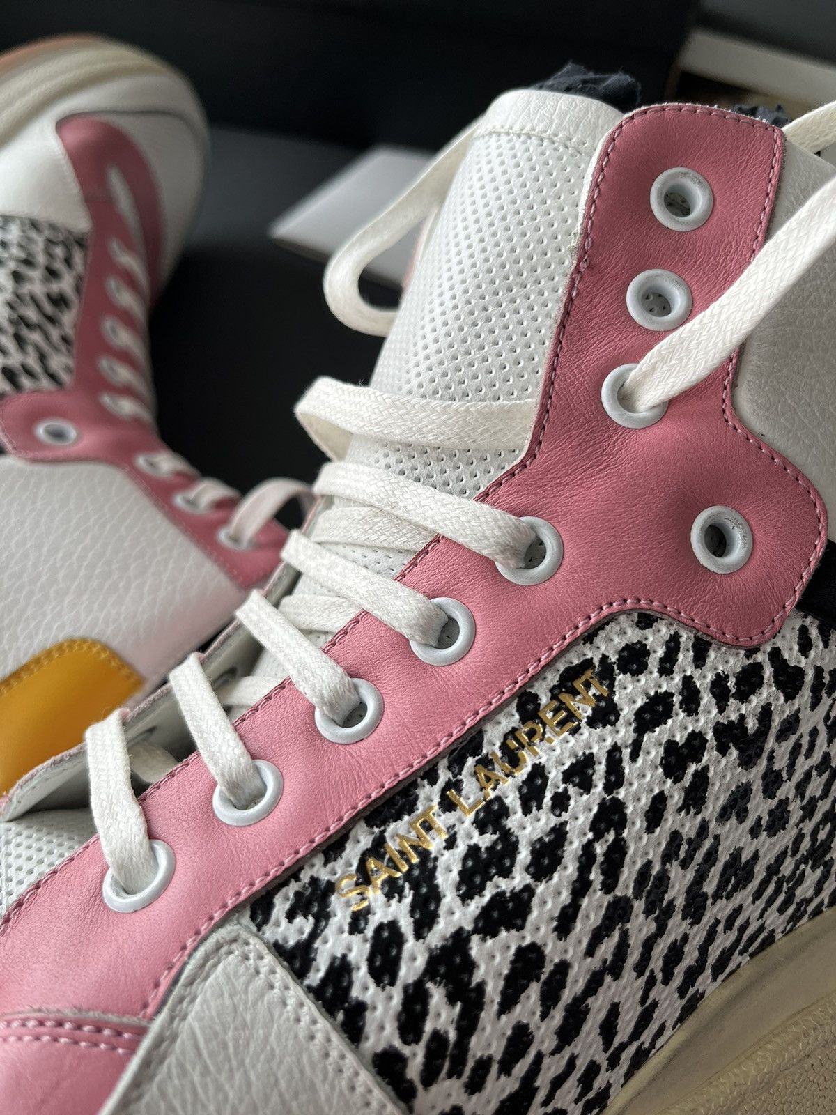 Hedi Slimane × Saint Laurent Paris × Yves Saint Laurent Rare Super Runway Limited Edition Leopard Leather Sneaker Size US 10 / EU 43 - 7 Thumbnail