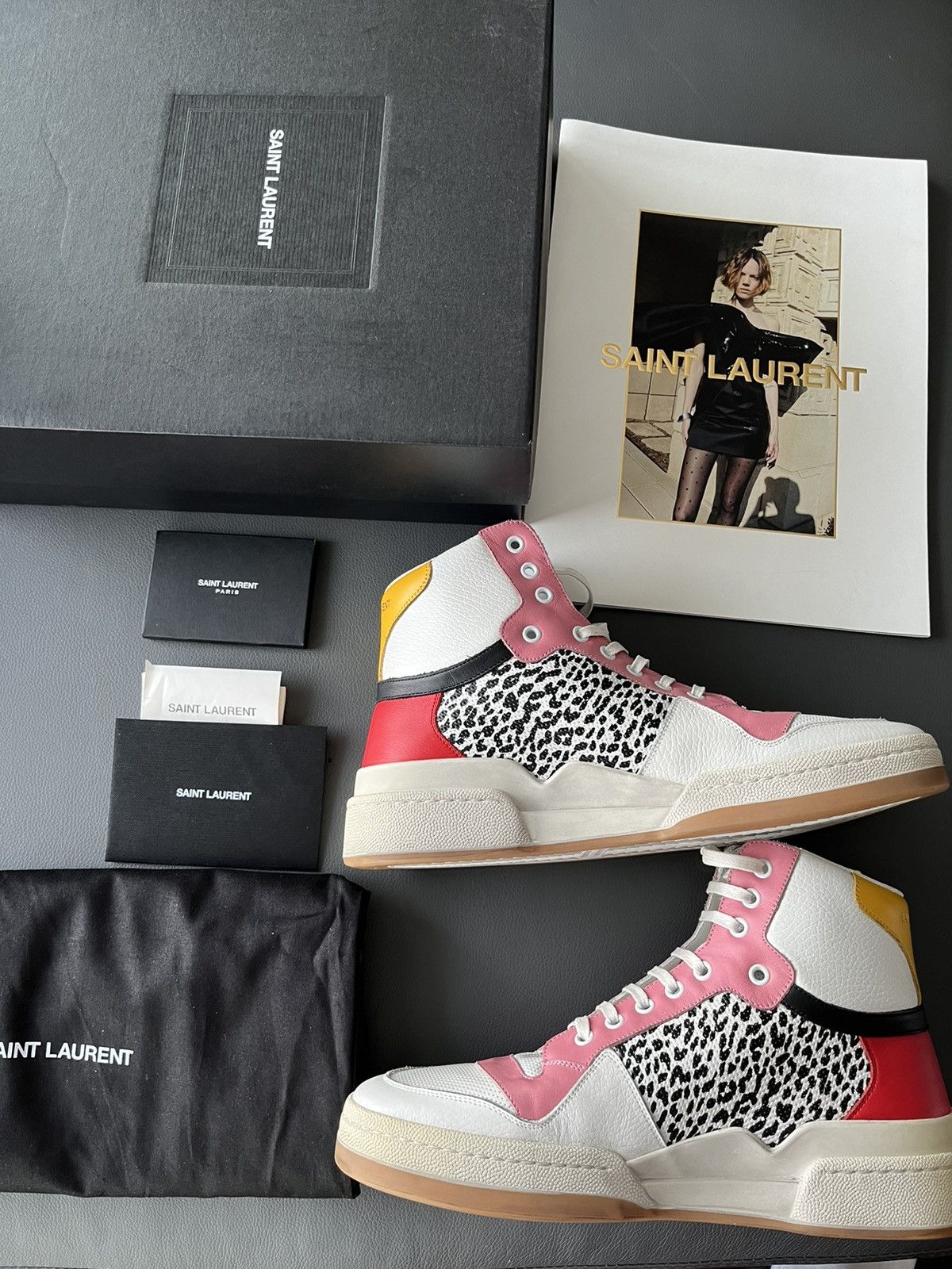 Hedi Slimane × Saint Laurent Paris × Yves Saint Laurent Rare Super Runway Limited Edition Leopard Leather Sneaker Size US 10 / EU 43 - 1 Thumbnail