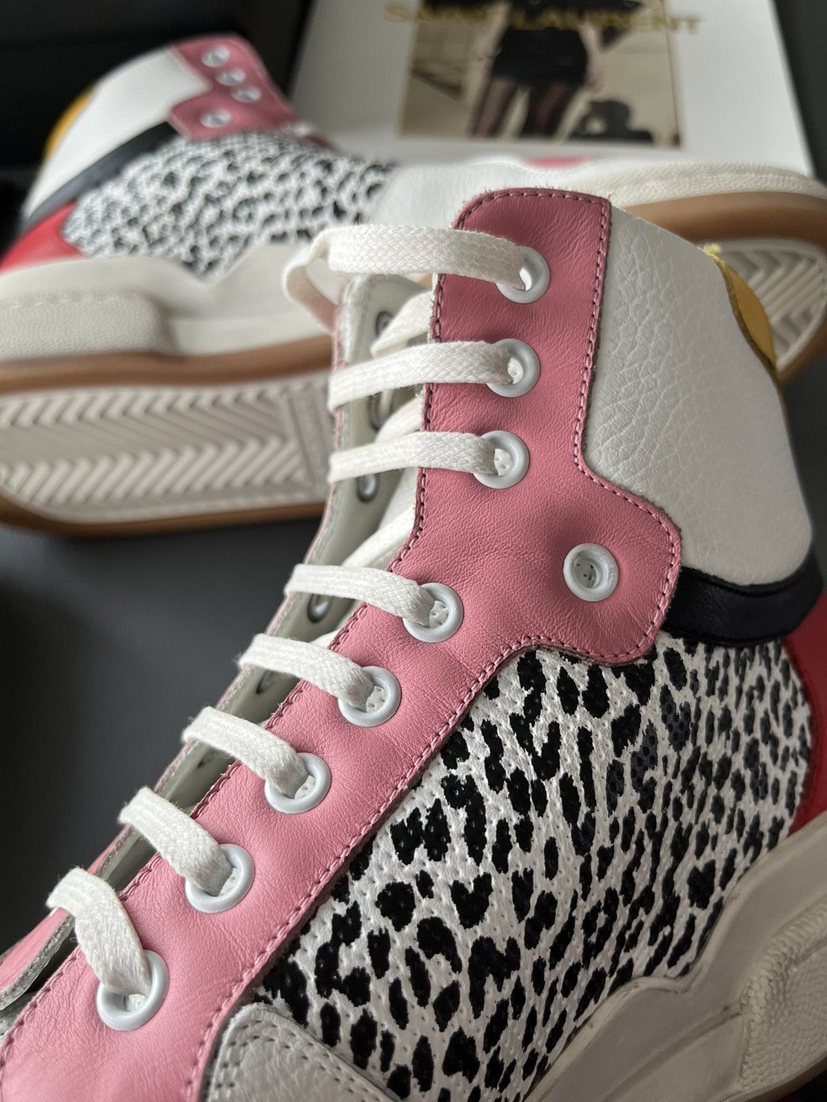 Hedi Slimane × Saint Laurent Paris × Yves Saint Laurent Rare Super Runway Limited Edition Leopard Leather Sneaker Size US 10 / EU 43 - 17 Thumbnail