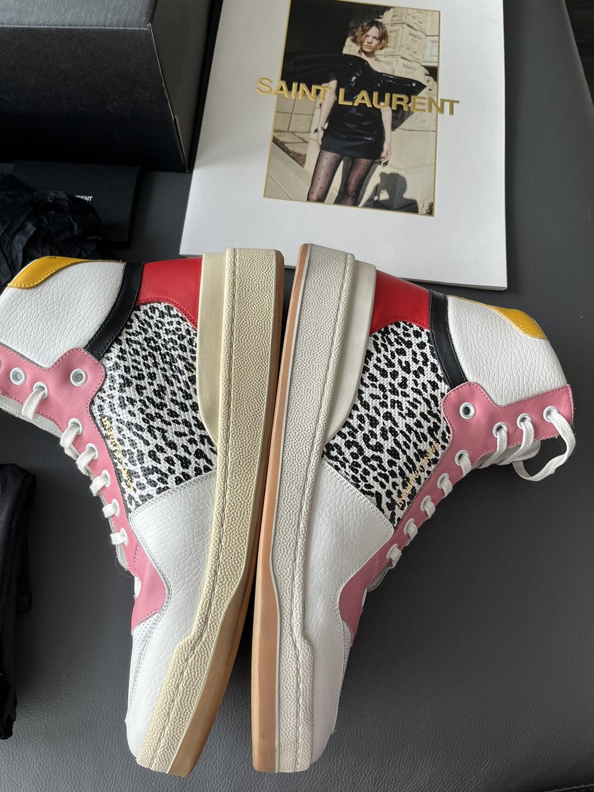 Hedi Slimane × Saint Laurent Paris × Yves Saint Laurent Rare Super Runway Limited Edition Leopard Leather Sneaker Size US 10 / EU 43 - 13 Thumbnail