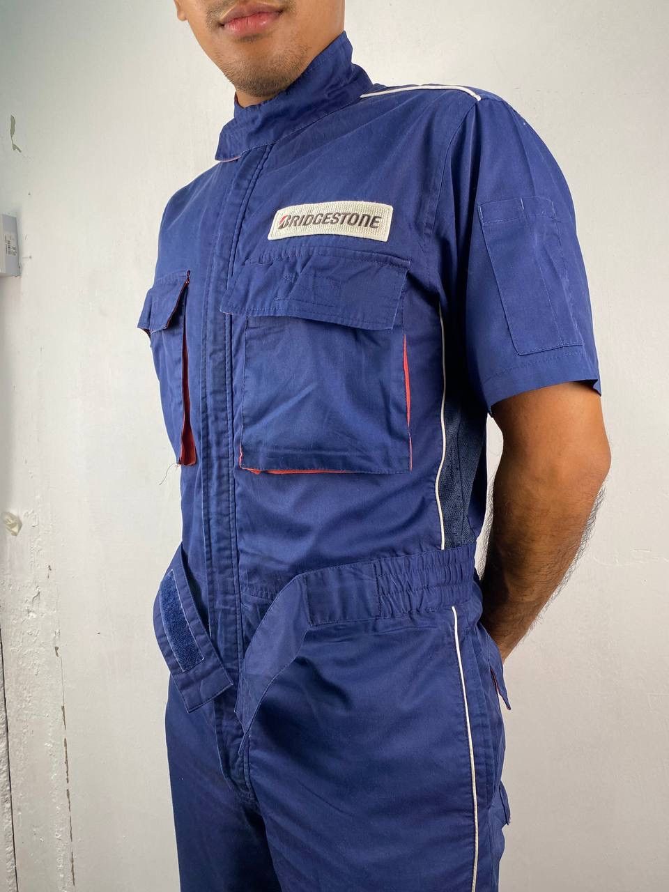 Sports Specialties Vintage Bridgestone coverall racing jumpsuit jdm Size US 36 / EU 52 - 3 Thumbnail