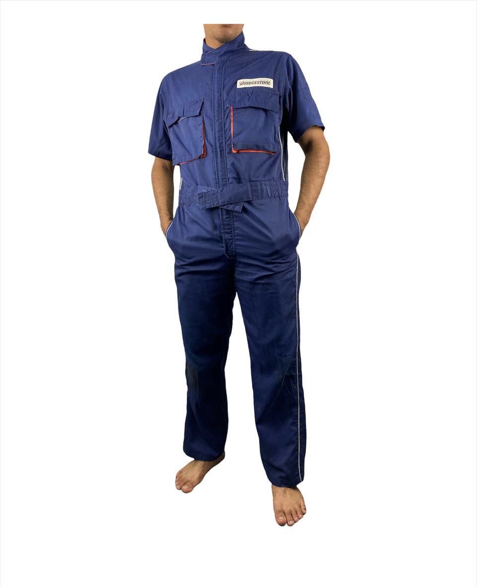 image of Vintage Bridgestone Coverall Racing Suit in Blue, Men's (Size 36)