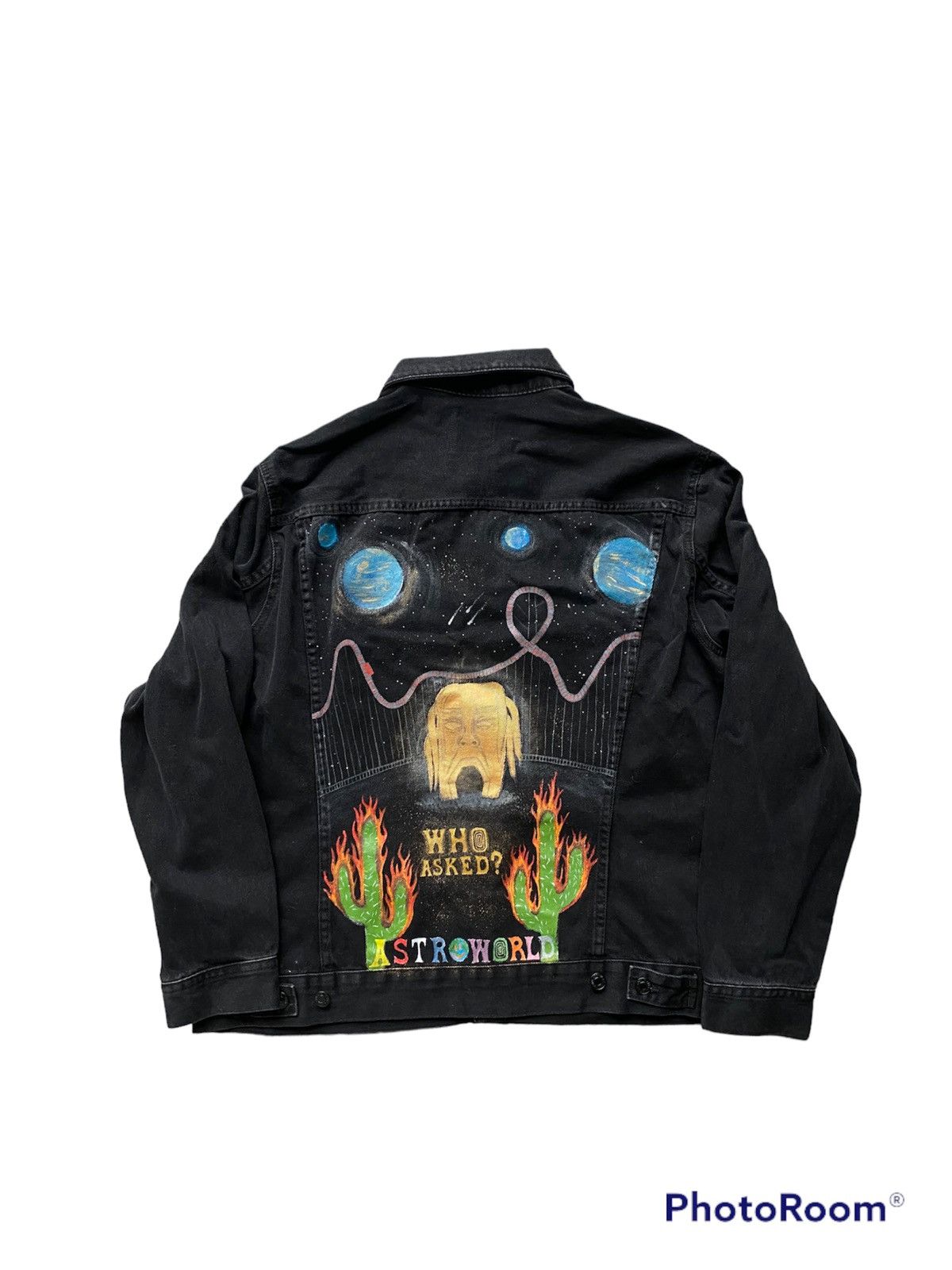 Astroworld custom hand painted jacket retailer