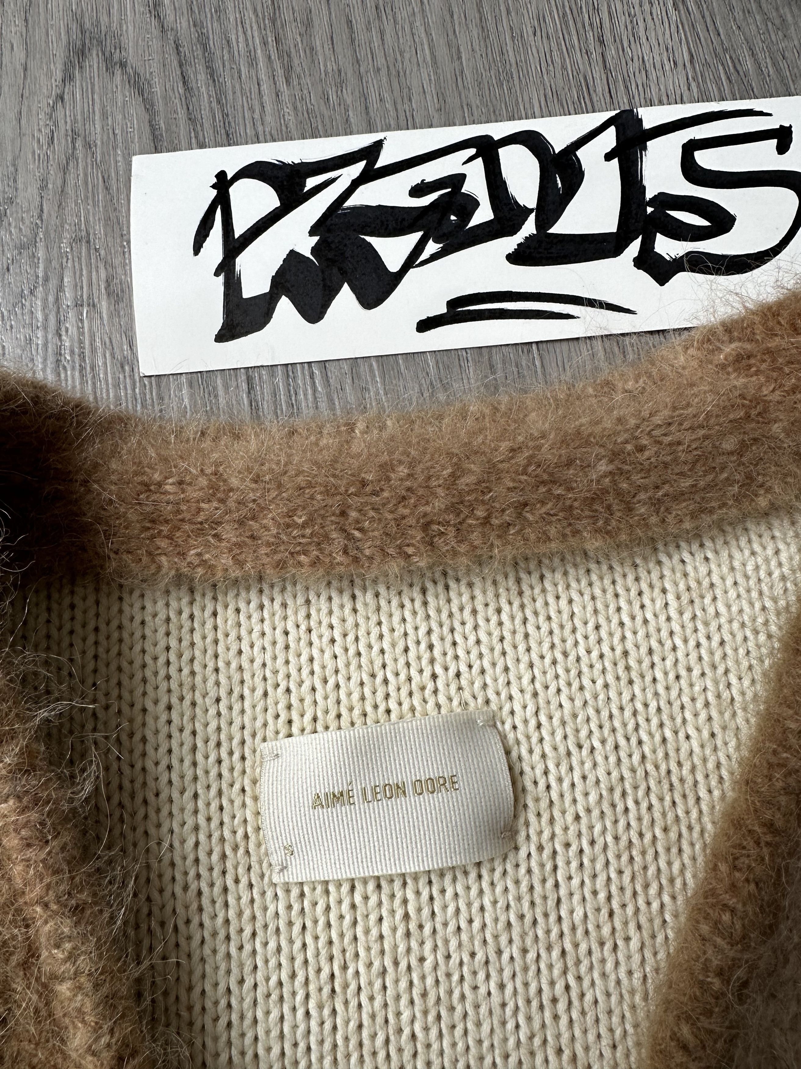Aime Leon Dore Aime Leon Dore Ombre Mohair Cardigan Brown | Grailed