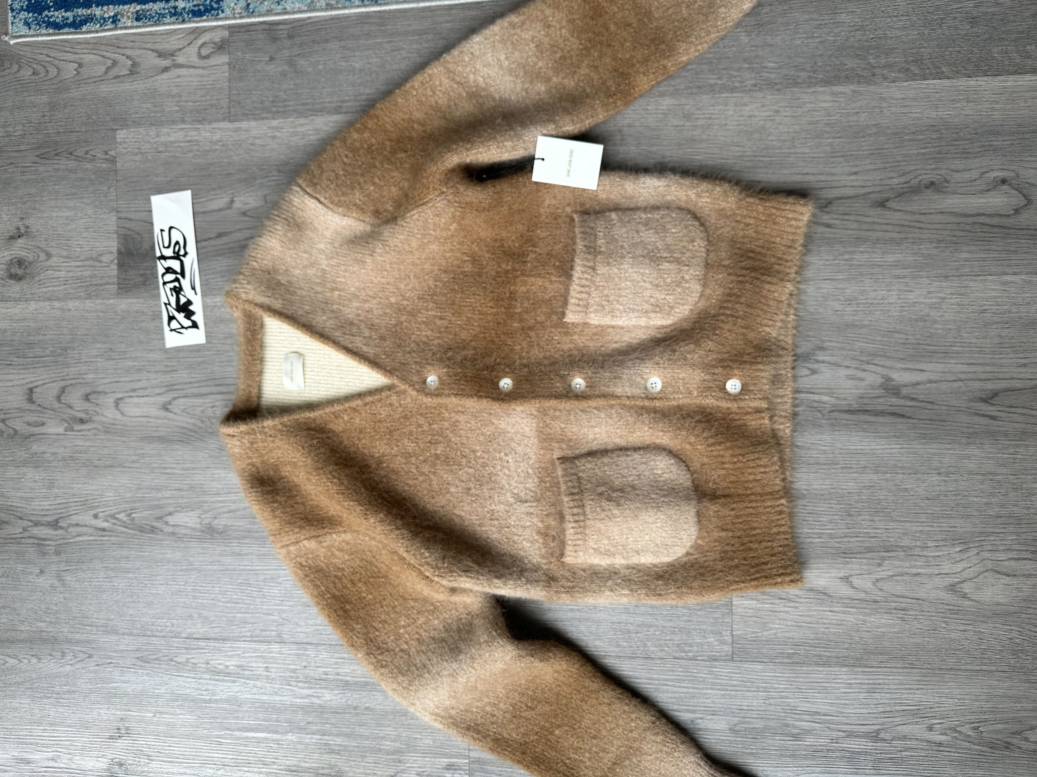 Aime Leon Dore Aime Leon Dore Ombre Mohair Cardigan Brown | Grailed