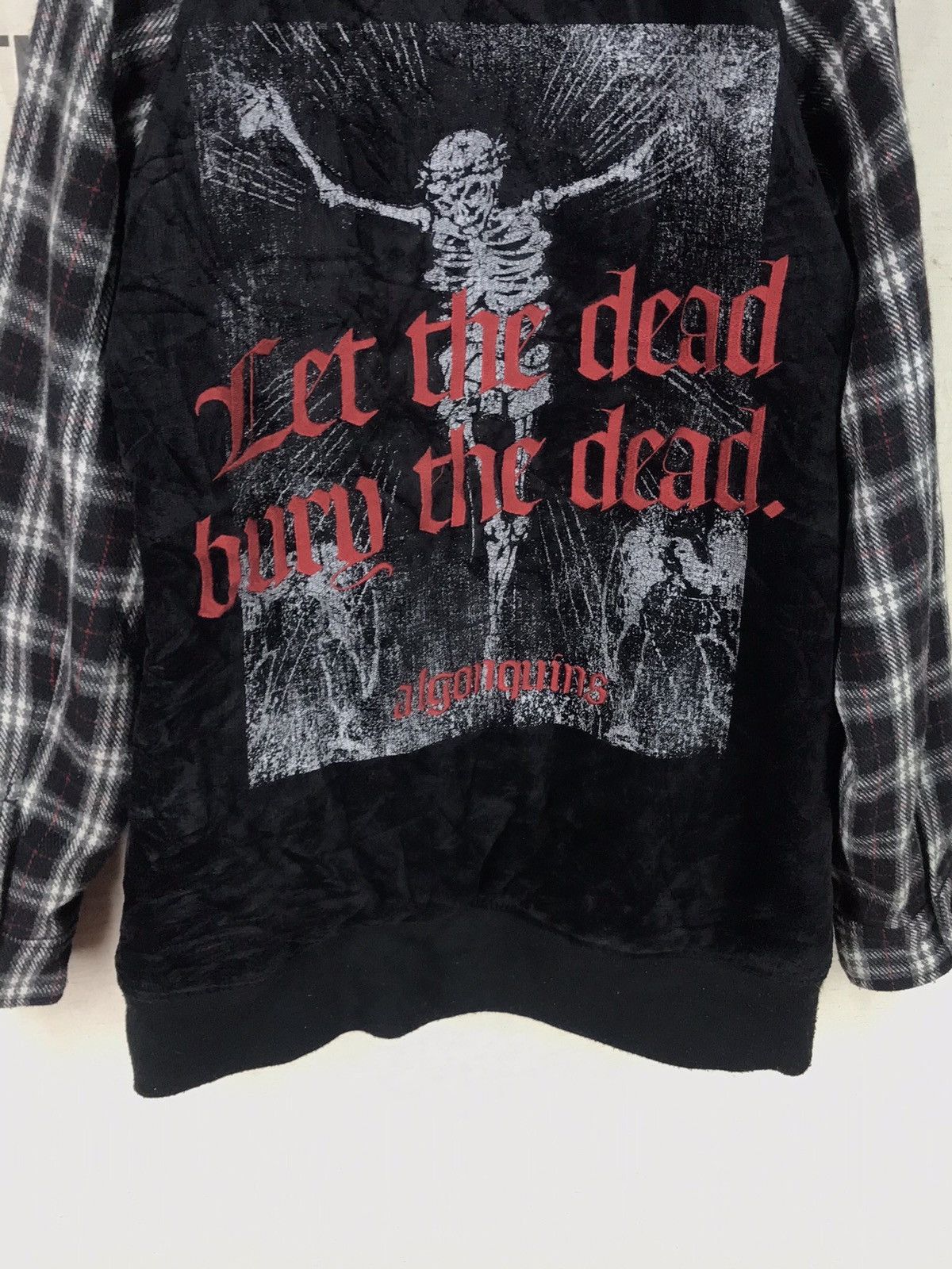 Japanese Brand ALGONQUIN PUNK SEDITIONARIES PATCH CHECKED SLEEVE Size US S / EU 44-46 / 1 - 3 Thumbnail
