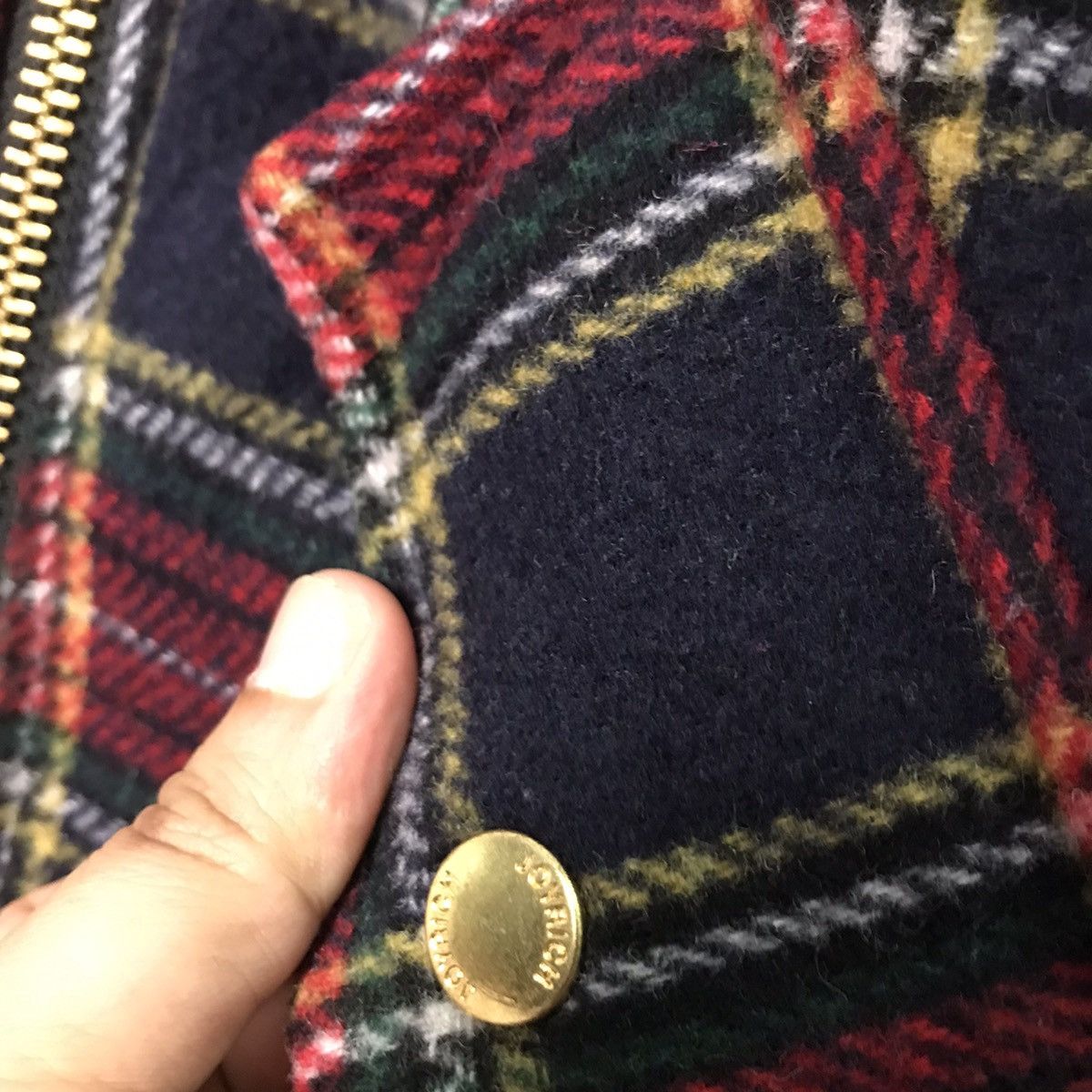 Japanese Brand × Joyrich JOYRICH DOUBLE COLLAR RED FLANNEL PUNK SHERPA JACKET Size US XL / EU 56 / 4 - 5 Thumbnail
