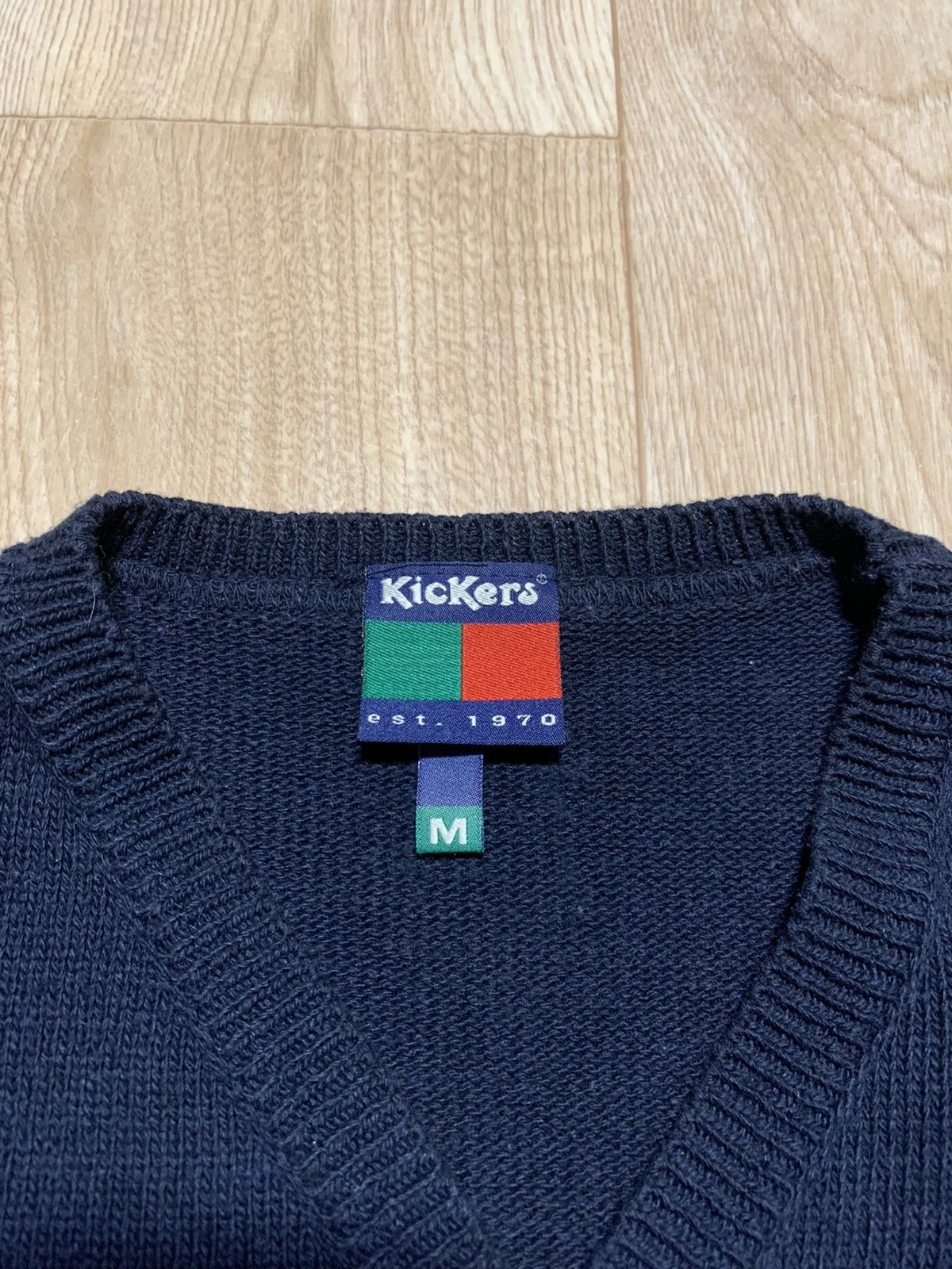 Kickers KicKers Striped Big Logo Vintage Sweater Size US M / EU 48-50 / 2 - 6 Thumbnail
