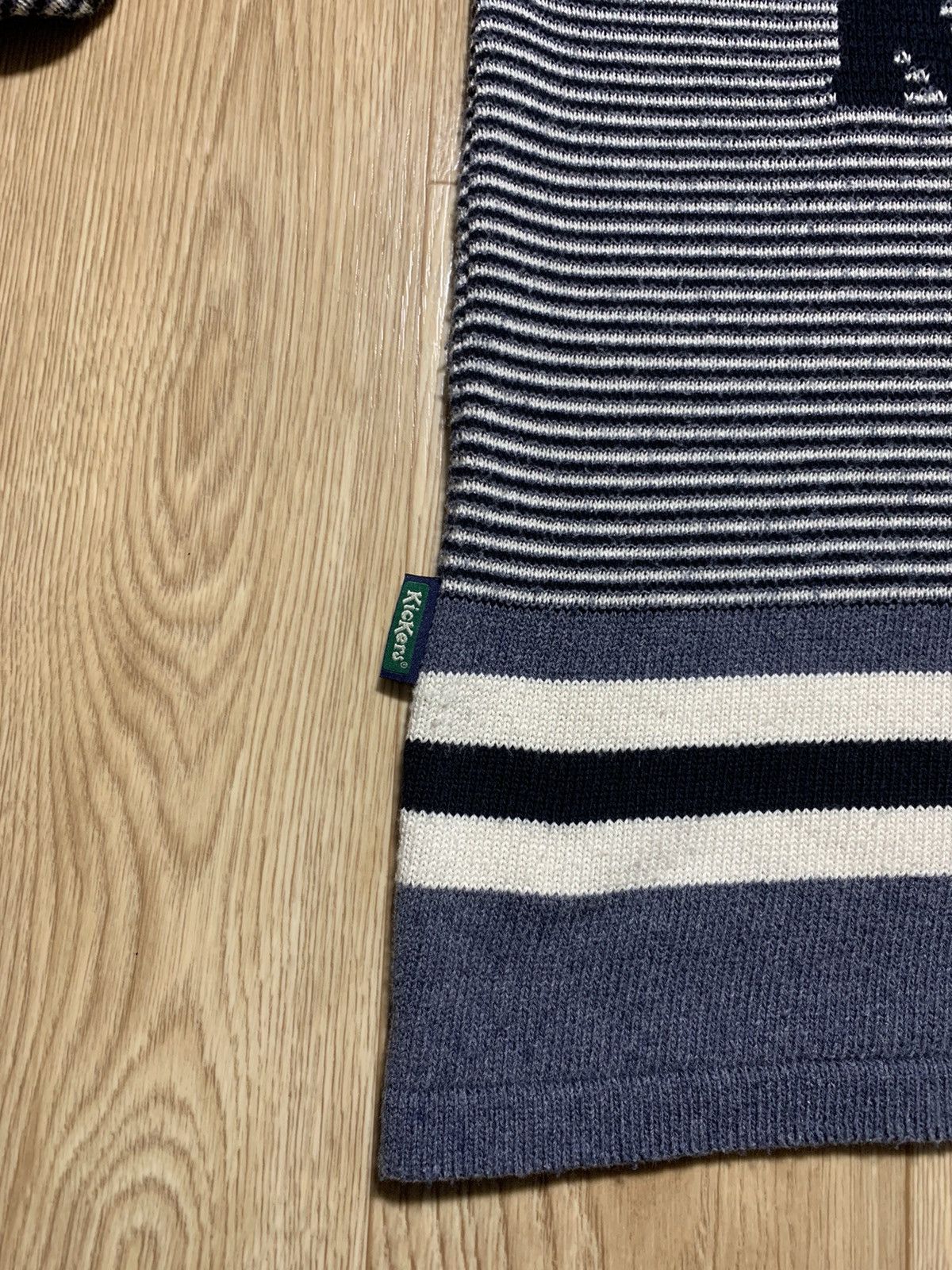 Kickers KicKers Striped Big Logo Vintage Sweater Size US M / EU 48-50 / 2 - 4 Thumbnail