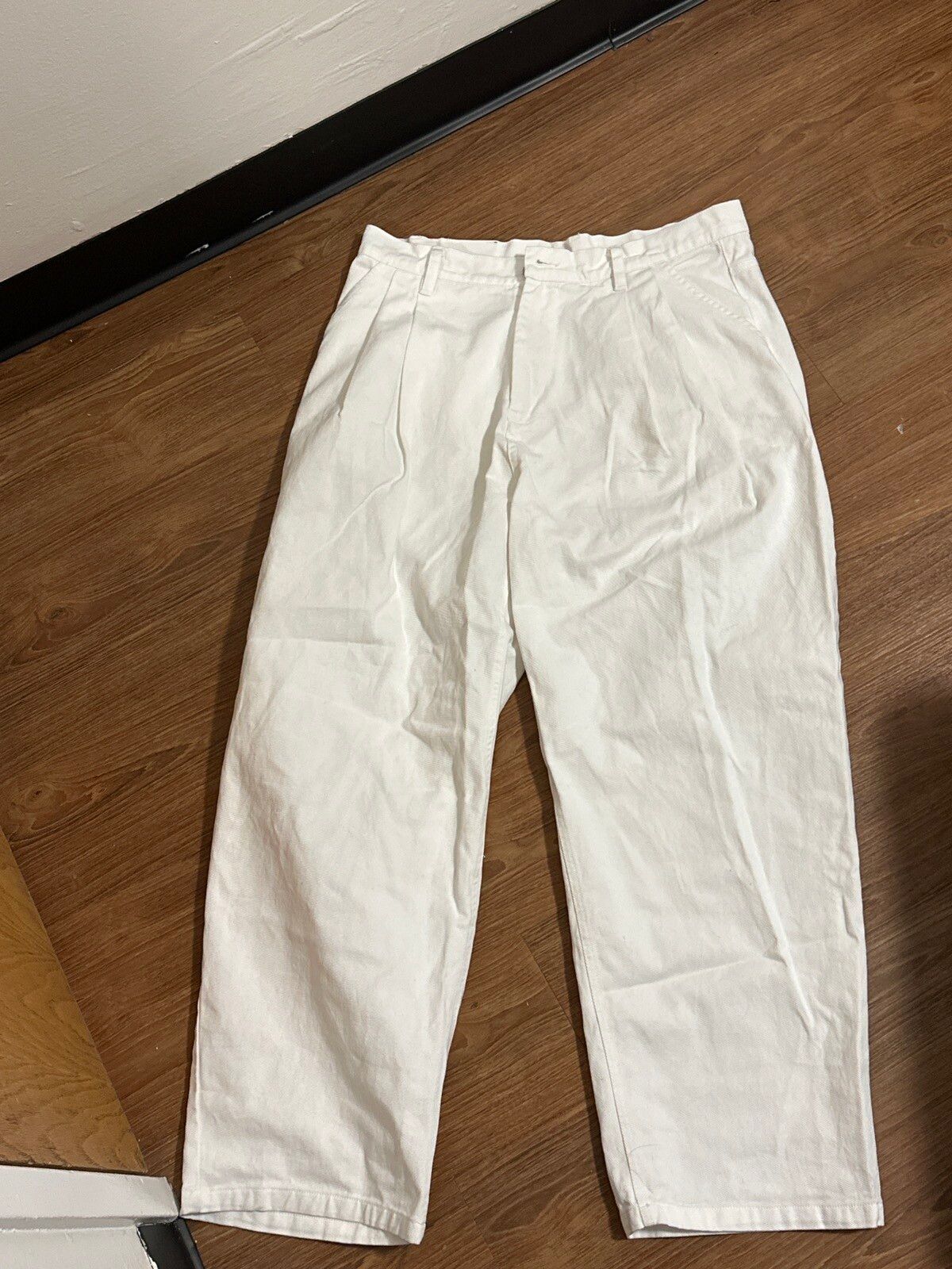 Other Korean Brand White Wide Pants Size US 34 / EU 50 - 1 Preview