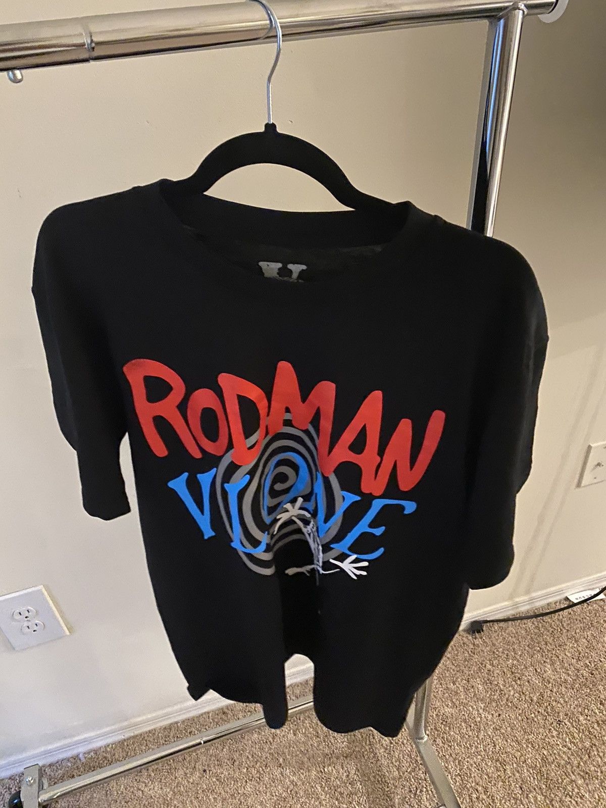 Vlone Dennis hot Rodman Pearl Tee Size Medium