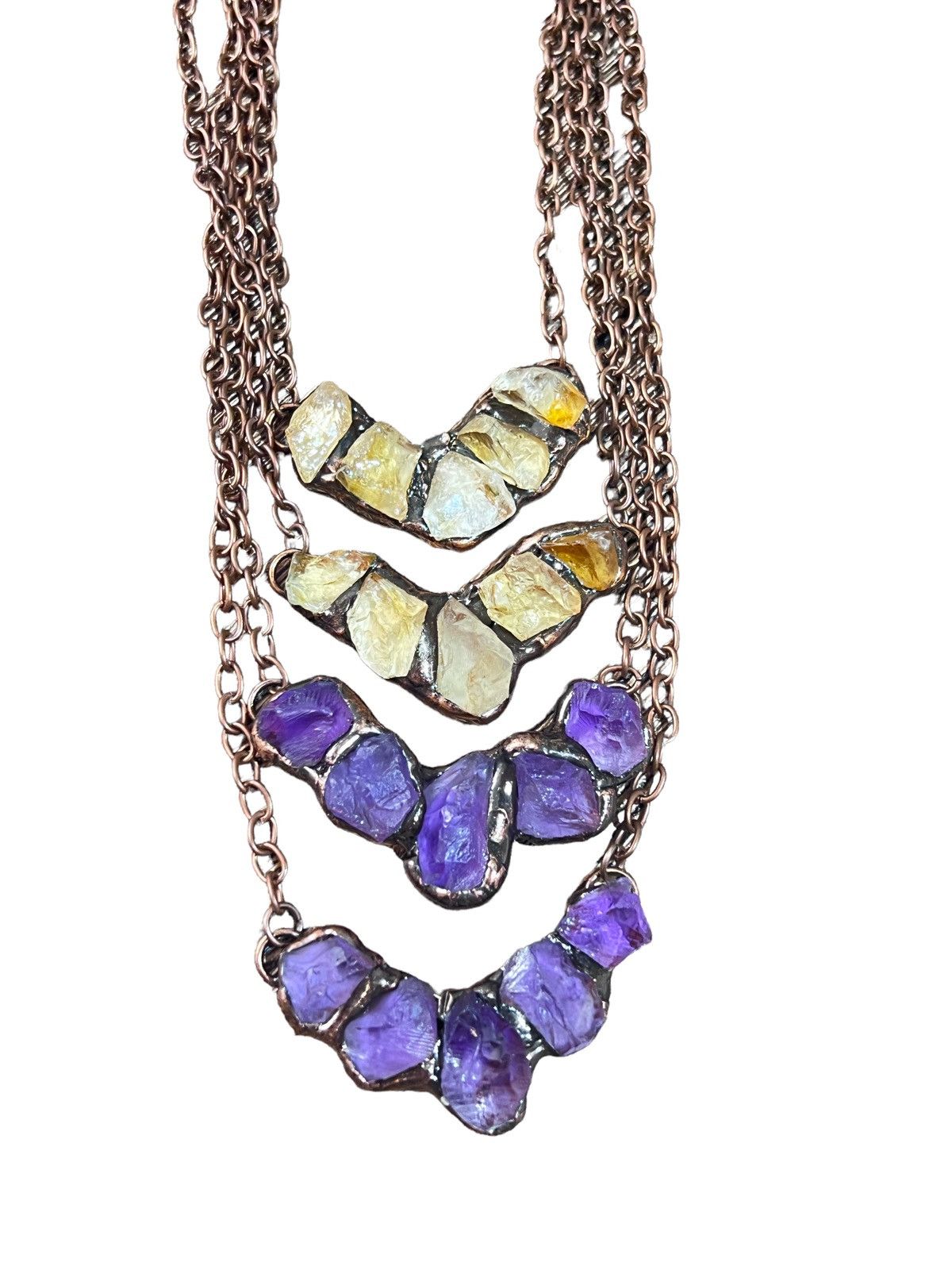 Grailed - Natural handcrafted Smile citrine/ Amethyst Necklace Size ONE SIZE - 5 Thumbnail