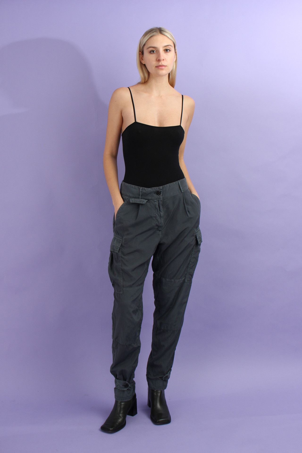 Dries Van Noten Dries Van Noten Silk Cargo Pant Sz 36 Size 26" / US 2 / IT 38 - 1 Thumbnail