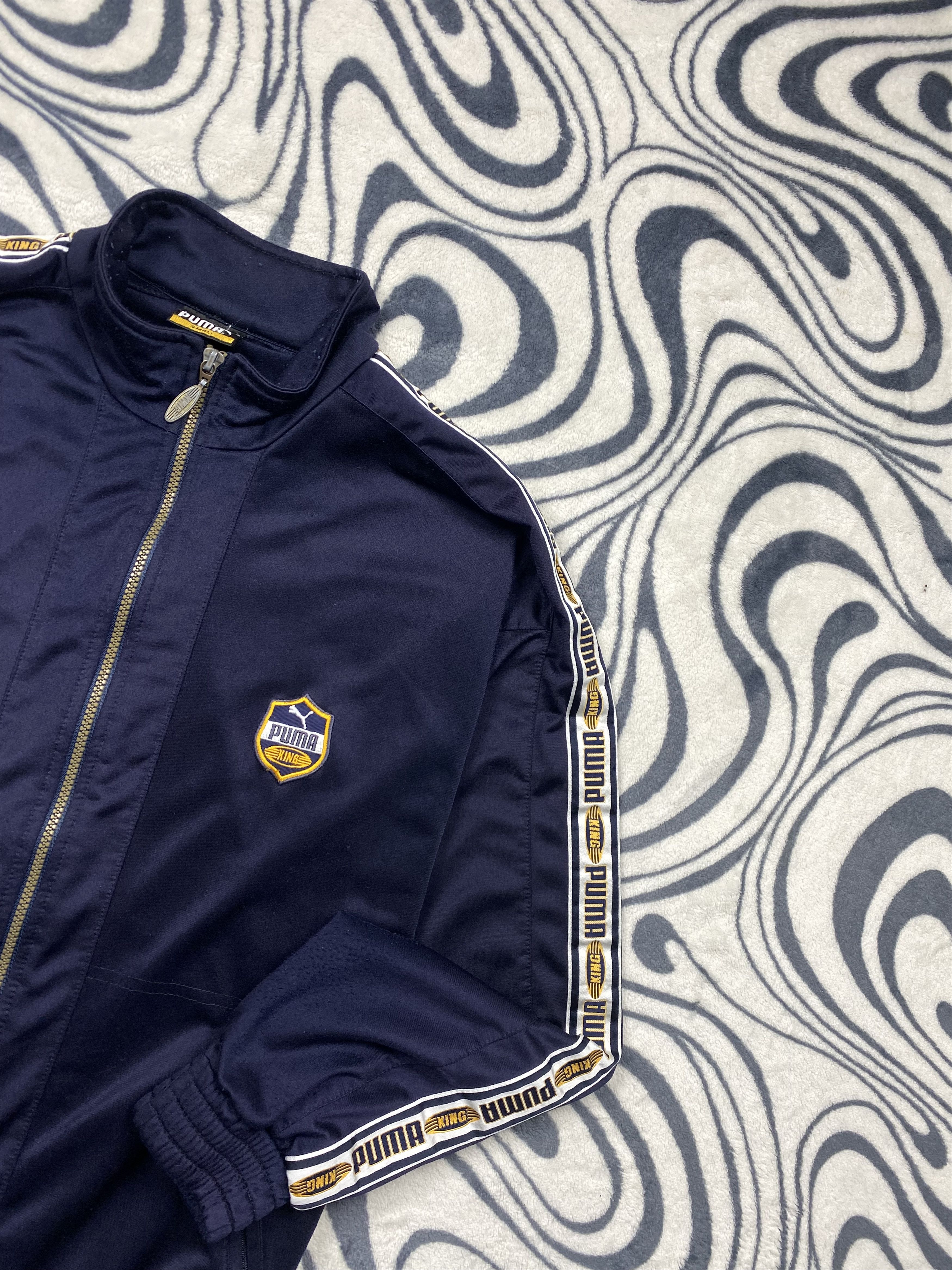 Puma Puma King 90s Vintage Mens Track Top Jacket Size US S / EU 44-46 / 1 - 2 Thumbnail