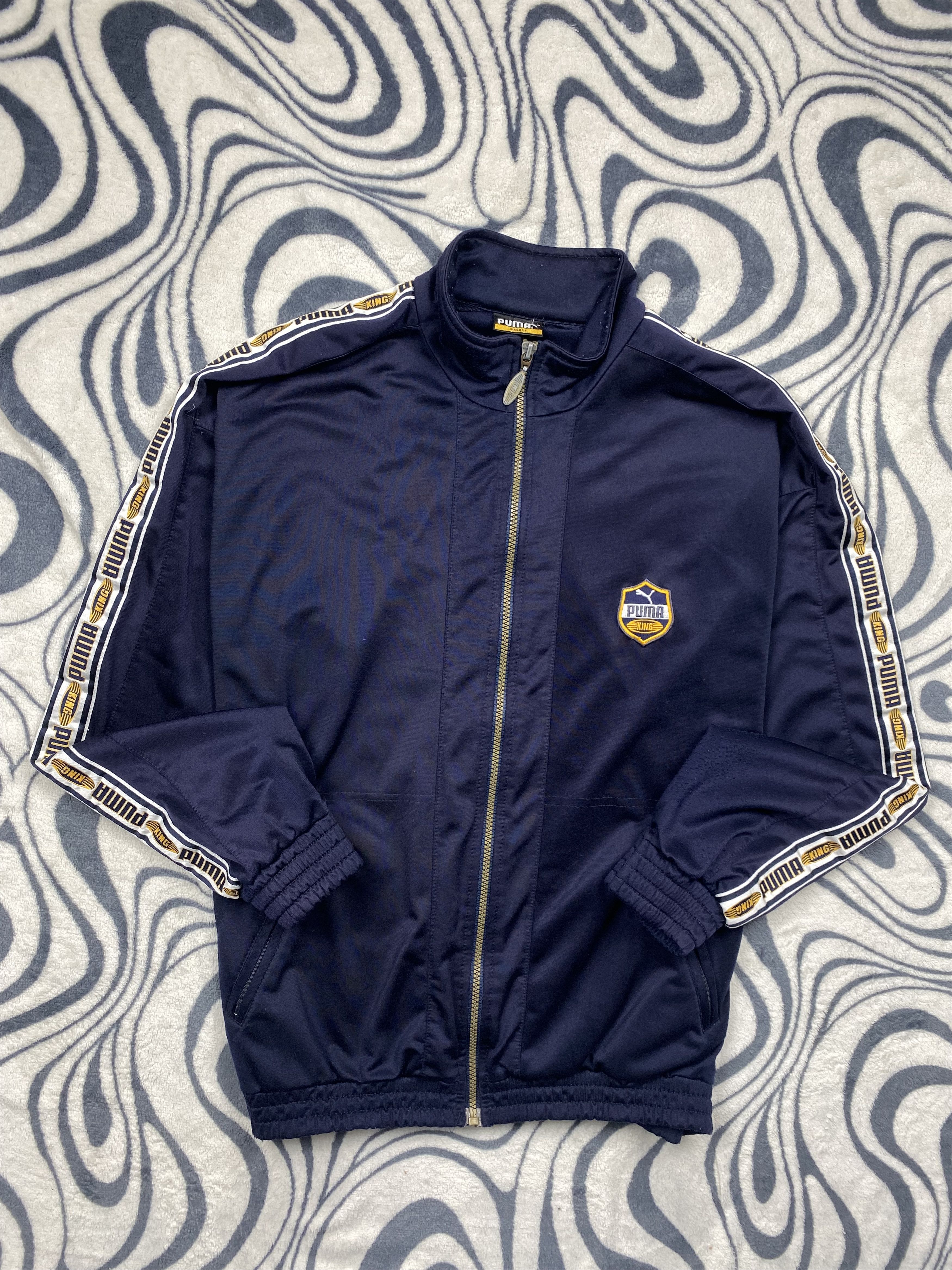 Puma Puma King 90s Vintage Mens Track Top Jacket Size US S / EU 44-46 / 1 - 1 Thumbnail