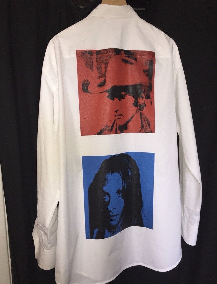 Andy Warhol × Calvin Klein 205W39NYC × Raf Simons NEW BNWT Andy Warhol Sandra Paint Oversized Shirt Size US M / EU 48-50 / 2 - 2 Thumbnail