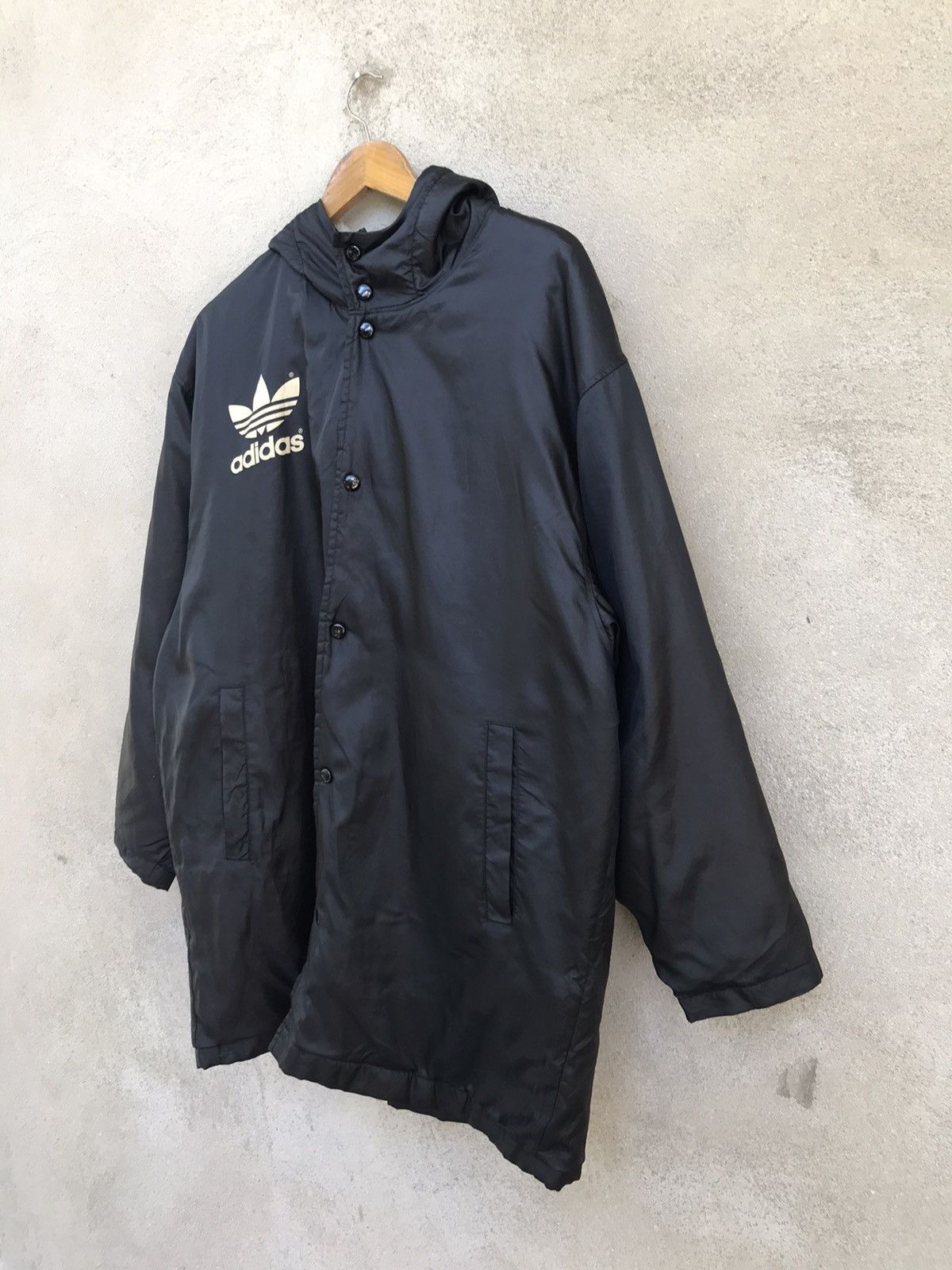 Adidas RARE Vintage Adidas Big LogoSpellout Oversized Sherpa Jacket Size US L / EU 52-54 / 3 - 6 Thumbnail