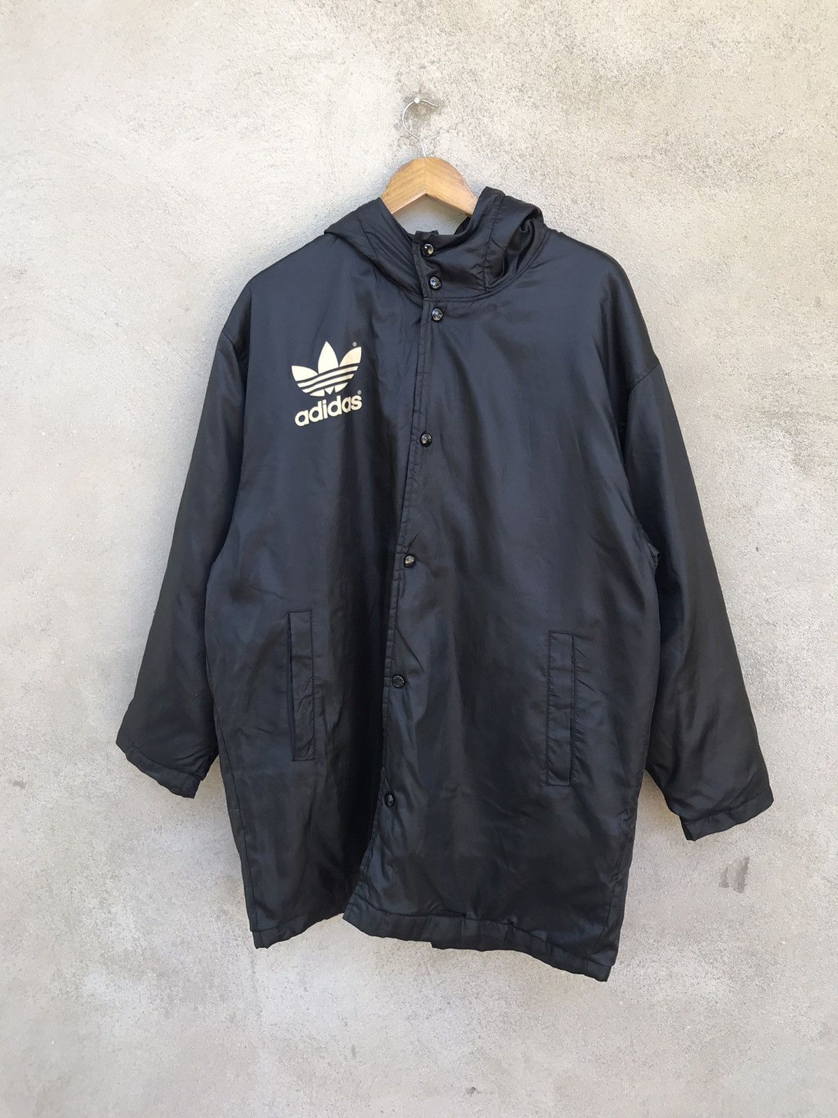 Adidas RARE Vintage Adidas Big LogoSpellout Oversized Sherpa Jacket Size US L / EU 52-54 / 3 - 5 Thumbnail