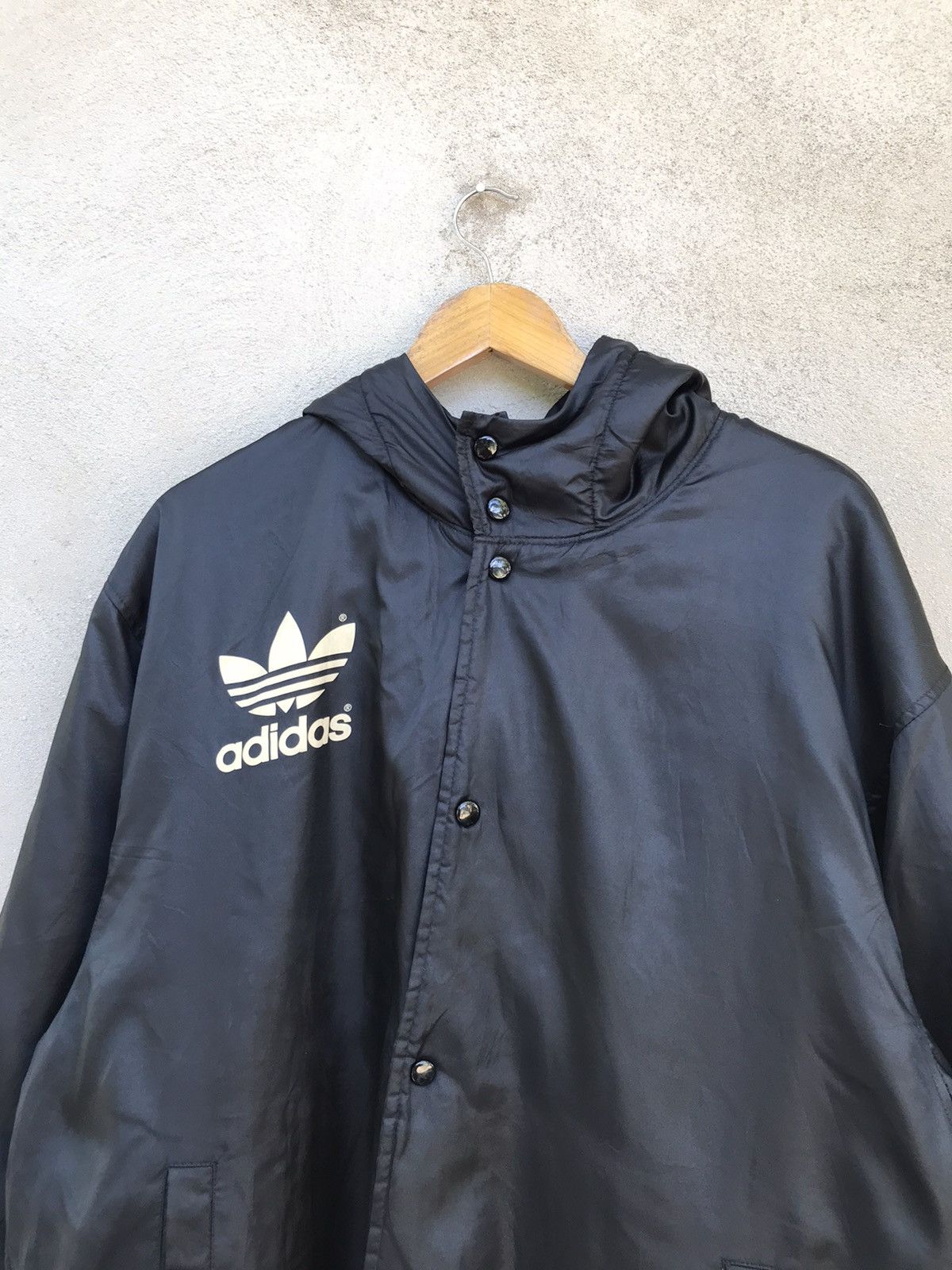 Adidas RARE Vintage Adidas Big LogoSpellout Oversized Sherpa Jacket Size US L / EU 52-54 / 3 - 8 Thumbnail