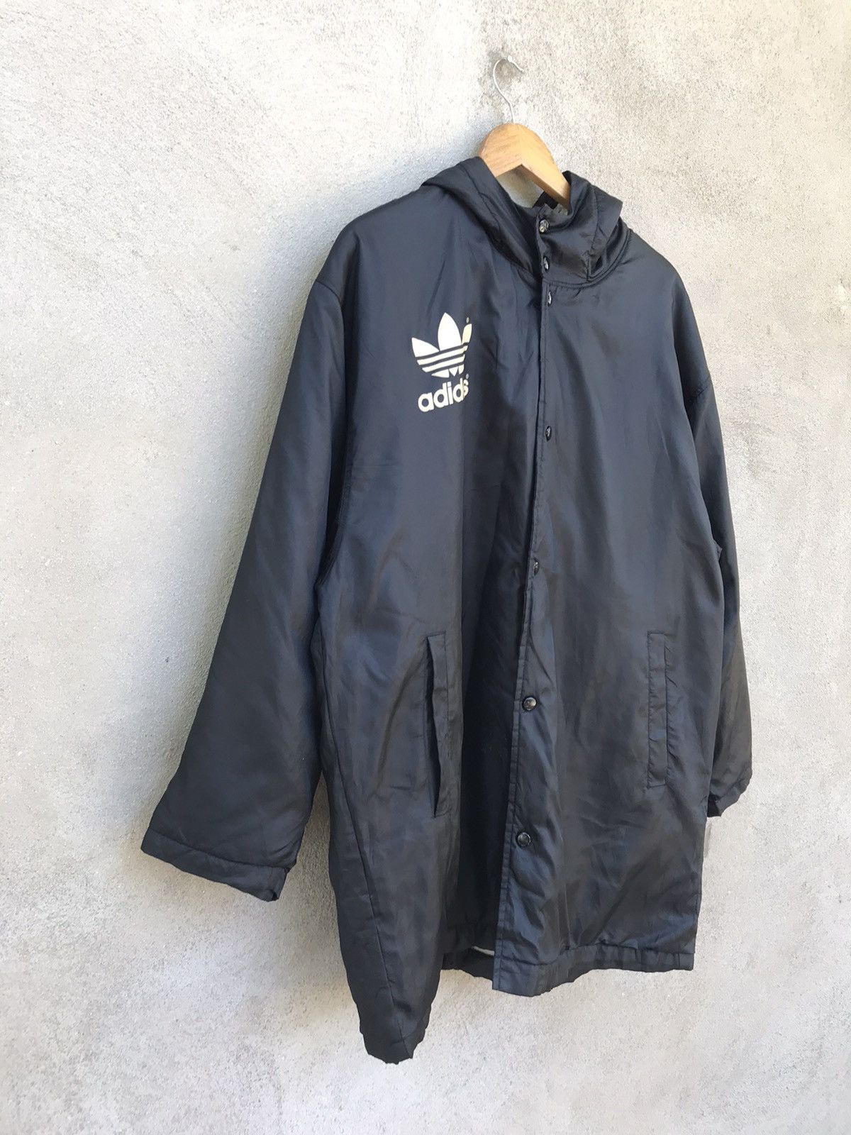 Adidas RARE Vintage Adidas Big LogoSpellout Oversized Sherpa Jacket Size US L / EU 52-54 / 3 - 7 Thumbnail