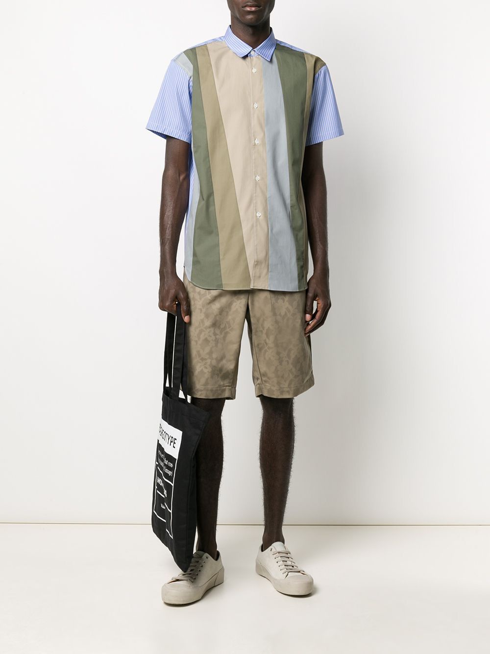 Comme des Garcons Khaki floral print shorts Bermudas Comme des Garçon Size US 31 - 1 Thumbnail