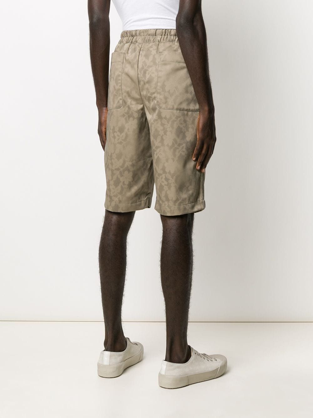 Comme des Garcons Khaki floral print shorts Bermudas Comme des Garçon Size US 31 - 3 Thumbnail